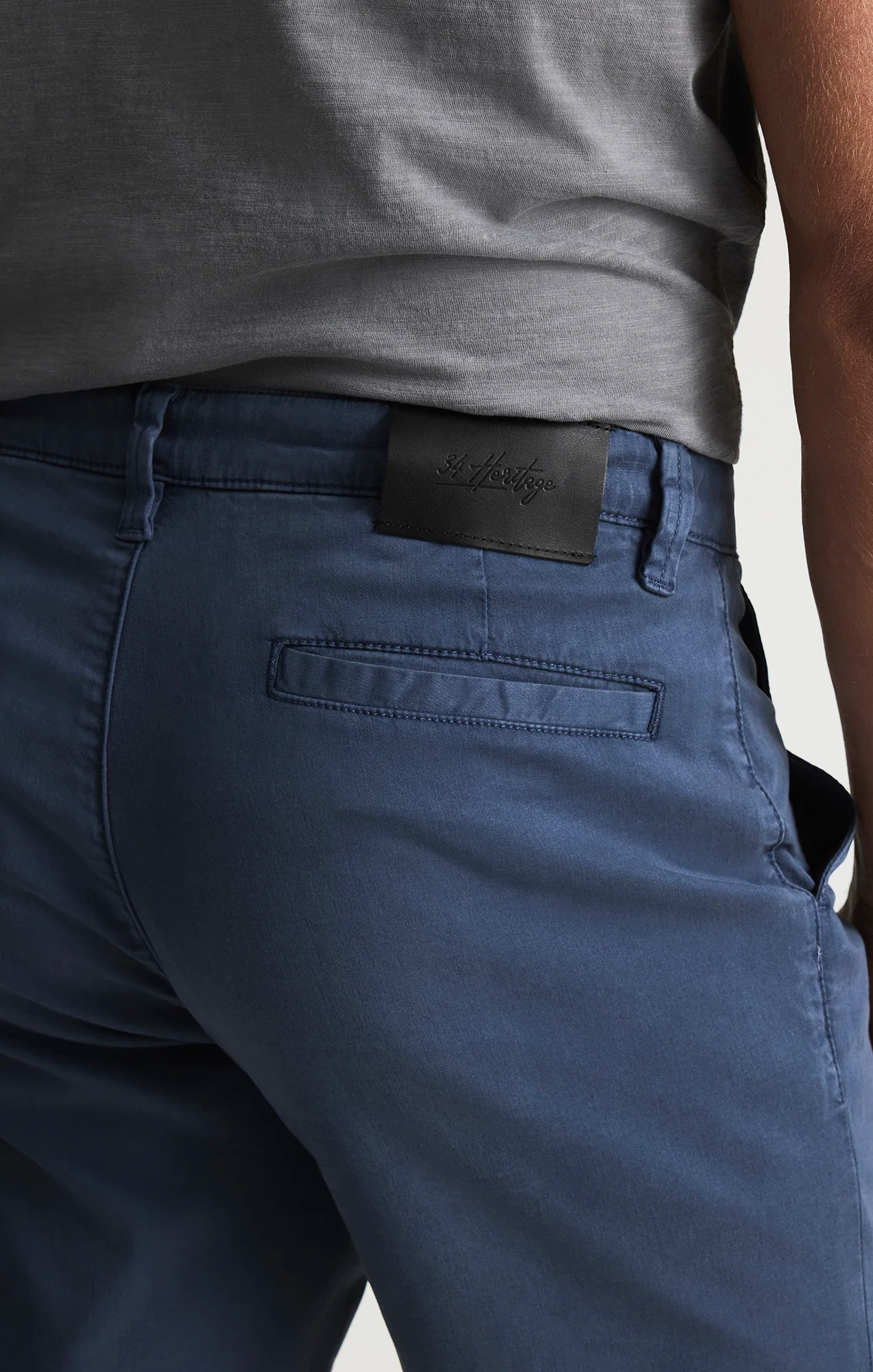 Arizona Slim Shorts In Dark Denim Twill - Image 5