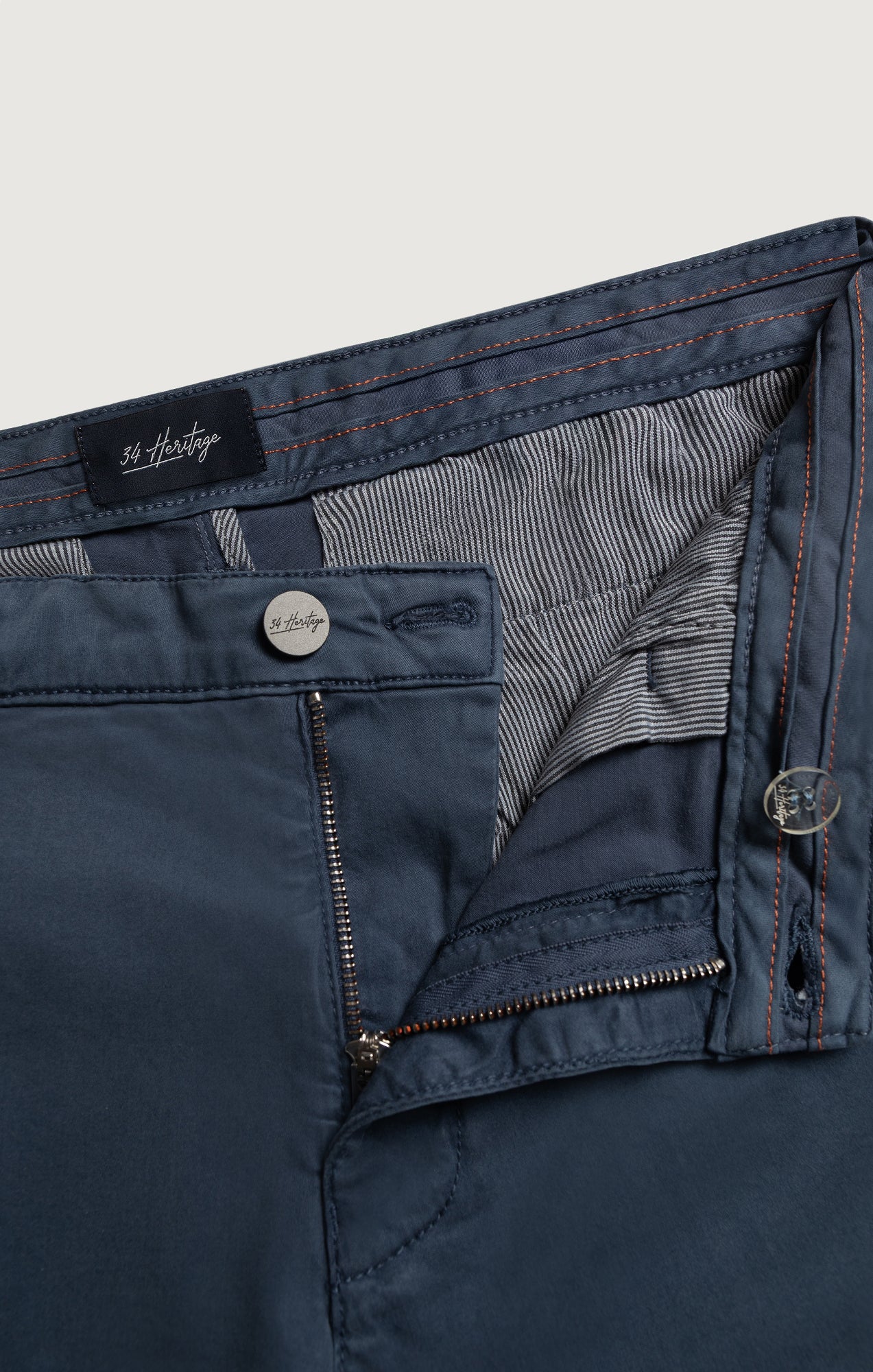 Arizona Slim Shorts In Dark Denim Twill - Image 7