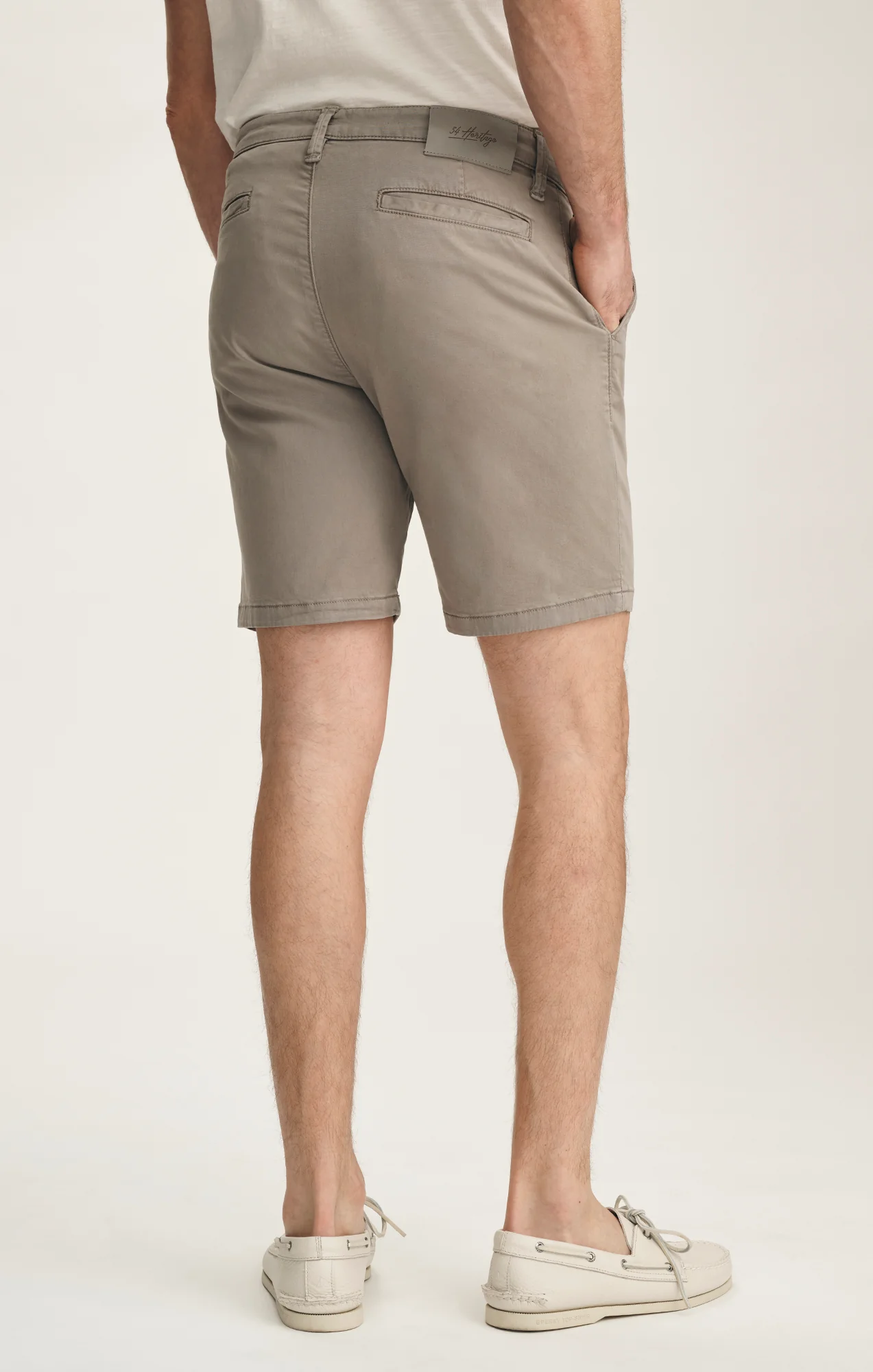 Arizona Slim Shorts In Driftwood Twill - Image 5
