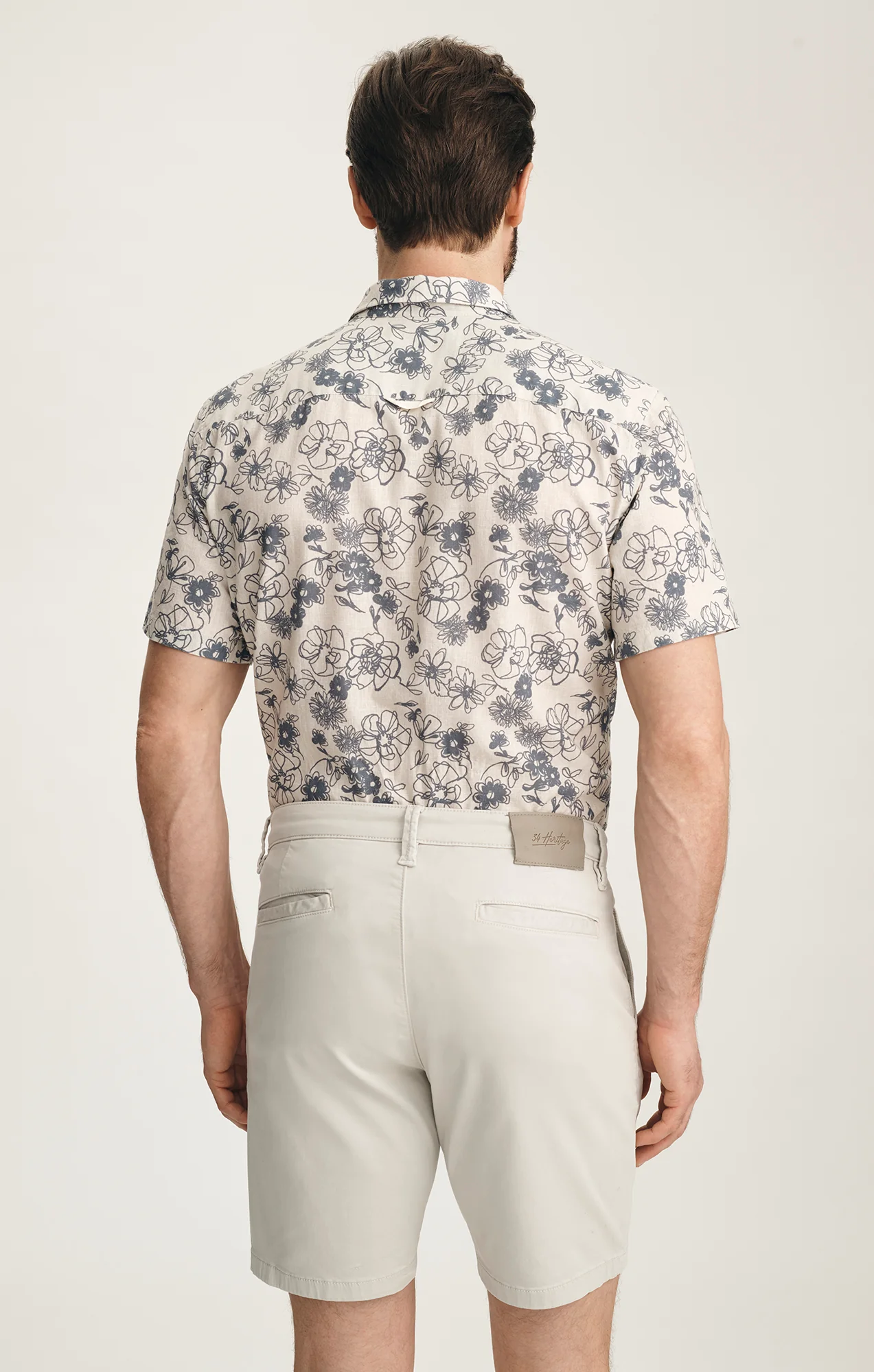 Arizona Slim Shorts In Glacier Twill - Image 3