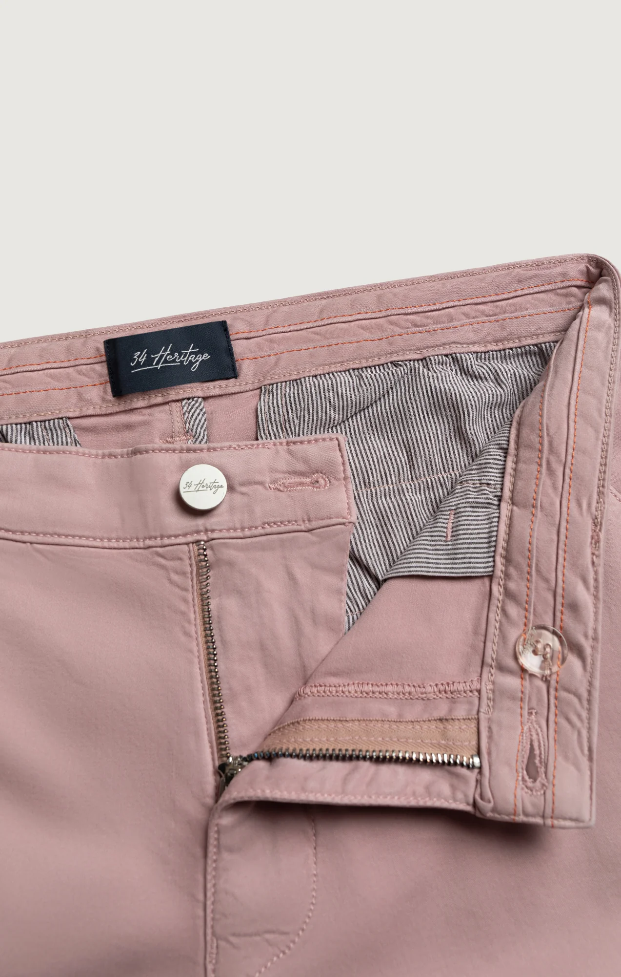 Arizona Slim Shorts In Pink Twill - Image 8