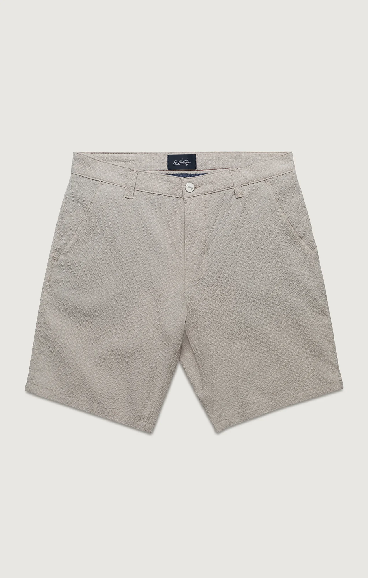 Arizona Slim Shorts In Stone Seersucker - Image 7