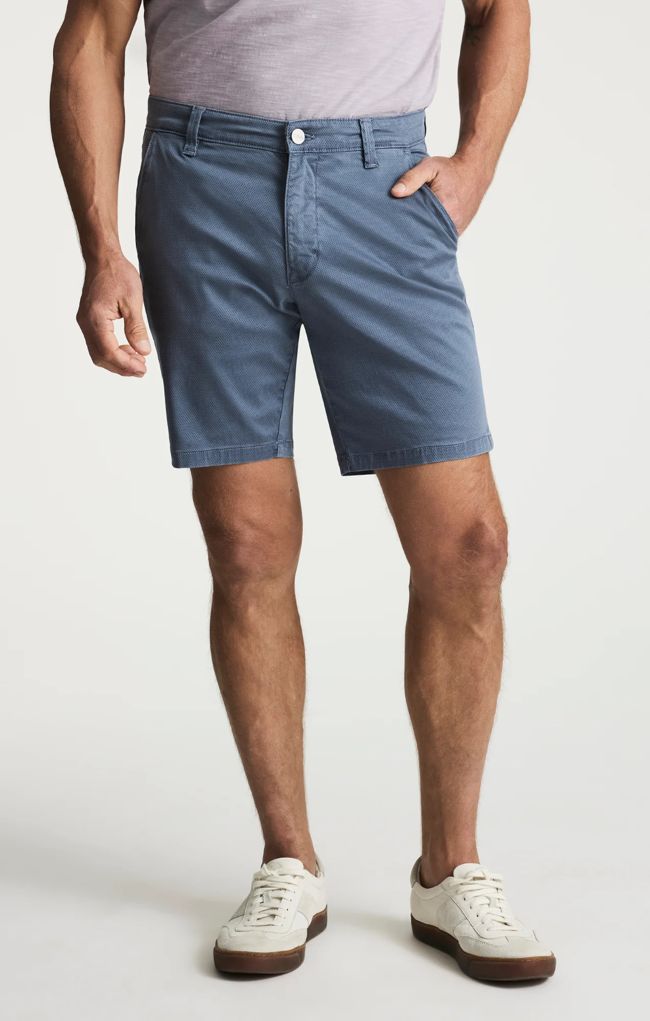 Arizona Slim Shorts In Stone Tie Print - Image 2