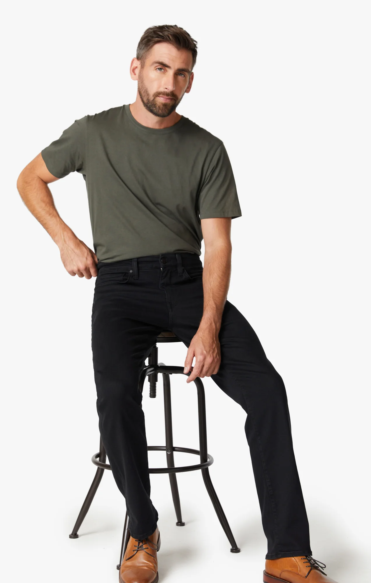 Charisma Relaxed Straight Leg Jeans In Black Urban - Image 6