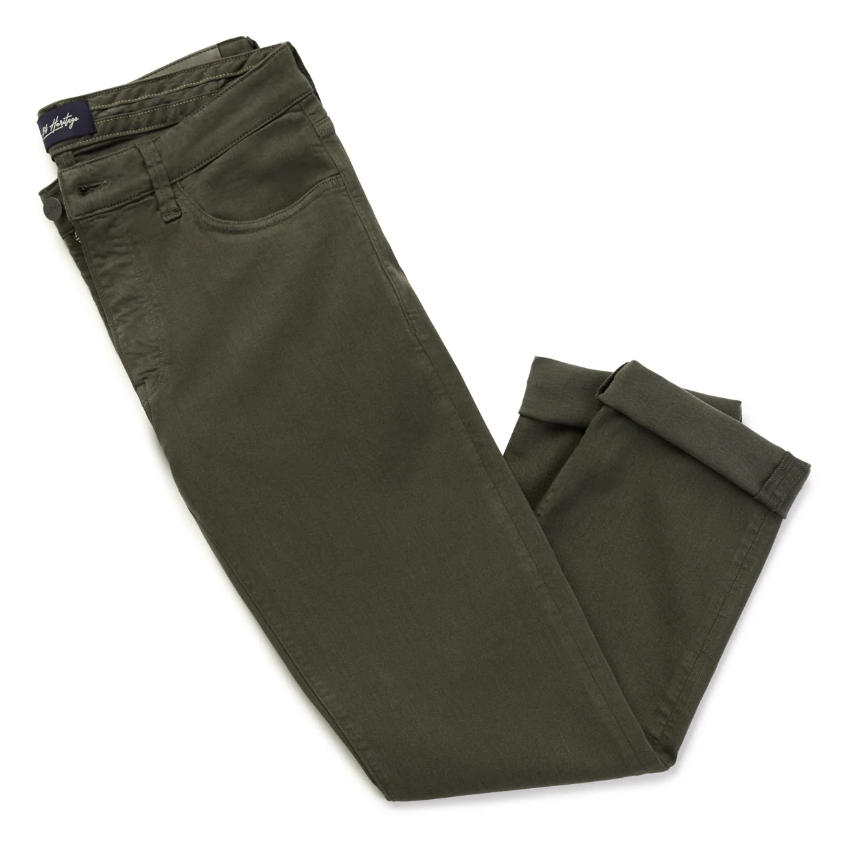 Charisma Relaxed Straight Pants in Green Comfort - Image 11