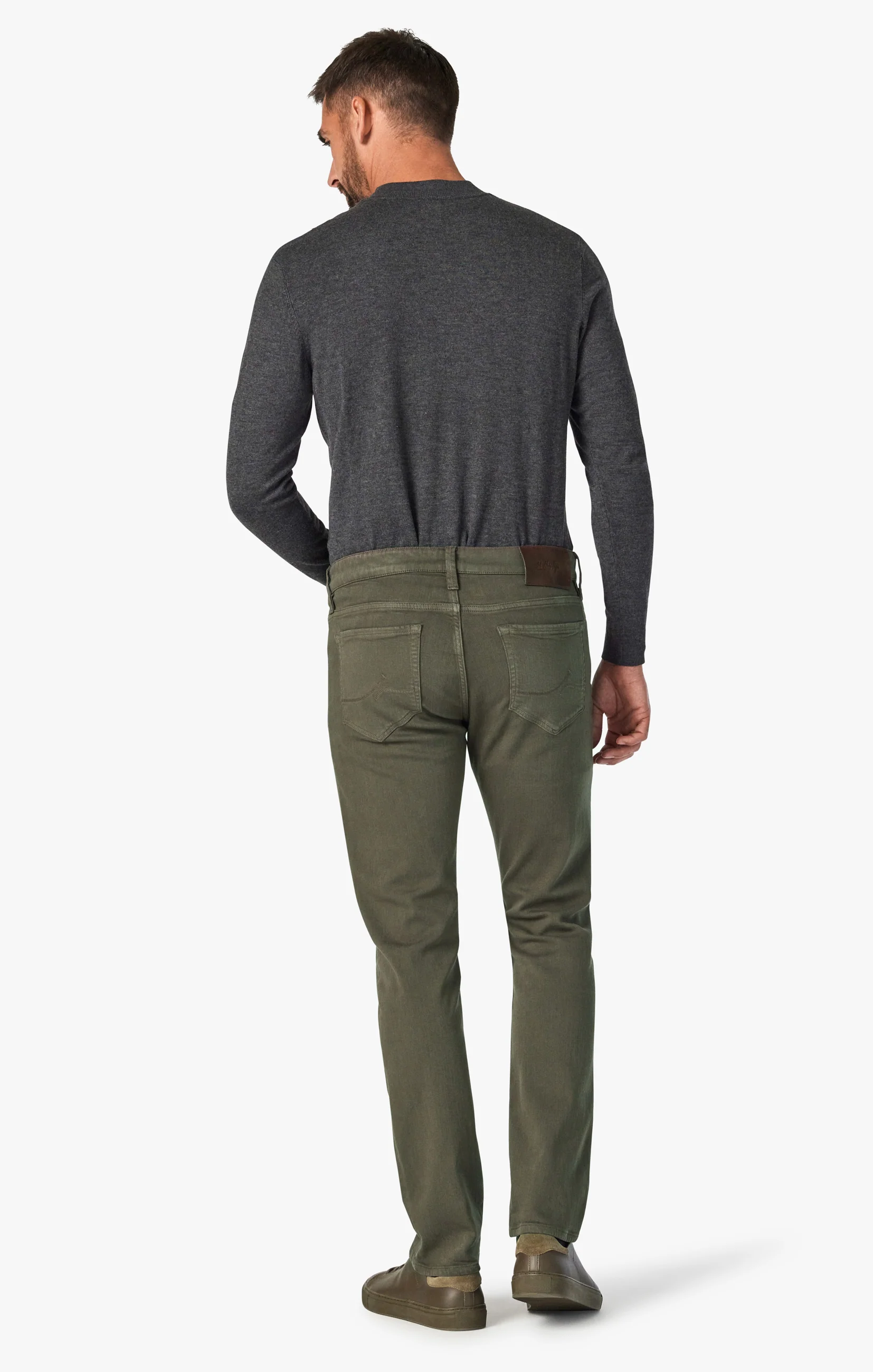 Charisma Relaxed Straight Pants in Green Comfort - Image 3