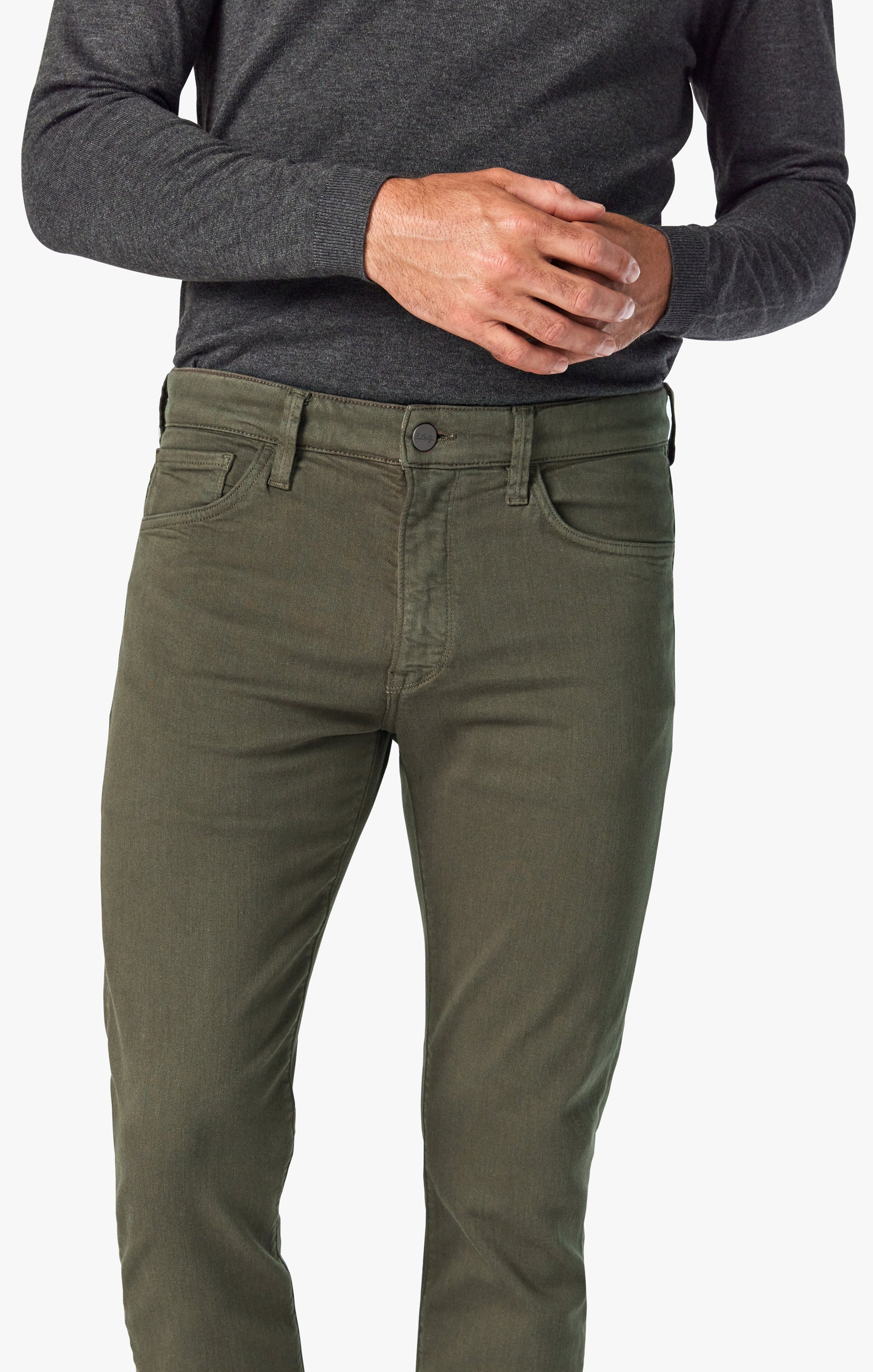 Charisma Relaxed Straight Pants in Green Comfort - Image 5