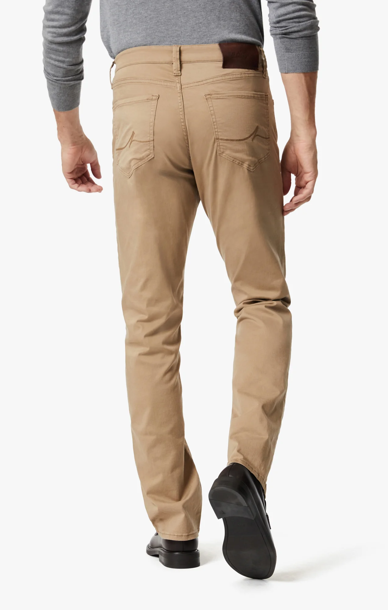 Charisma Relaxed Straight Pants In Khaki Twill - Image 3