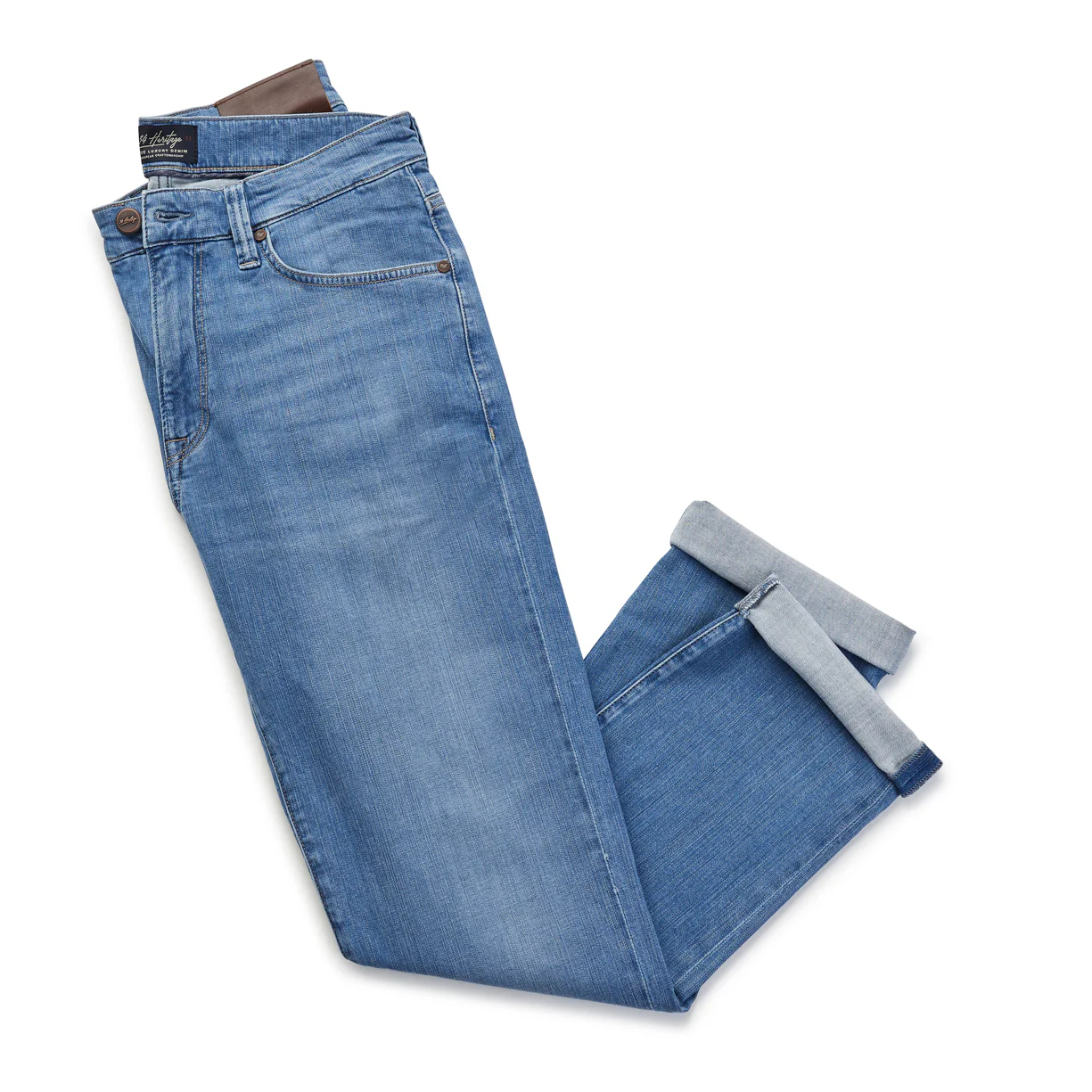 Charisma Relaxed Straight Jeans In Light Soft Denim - Image 8