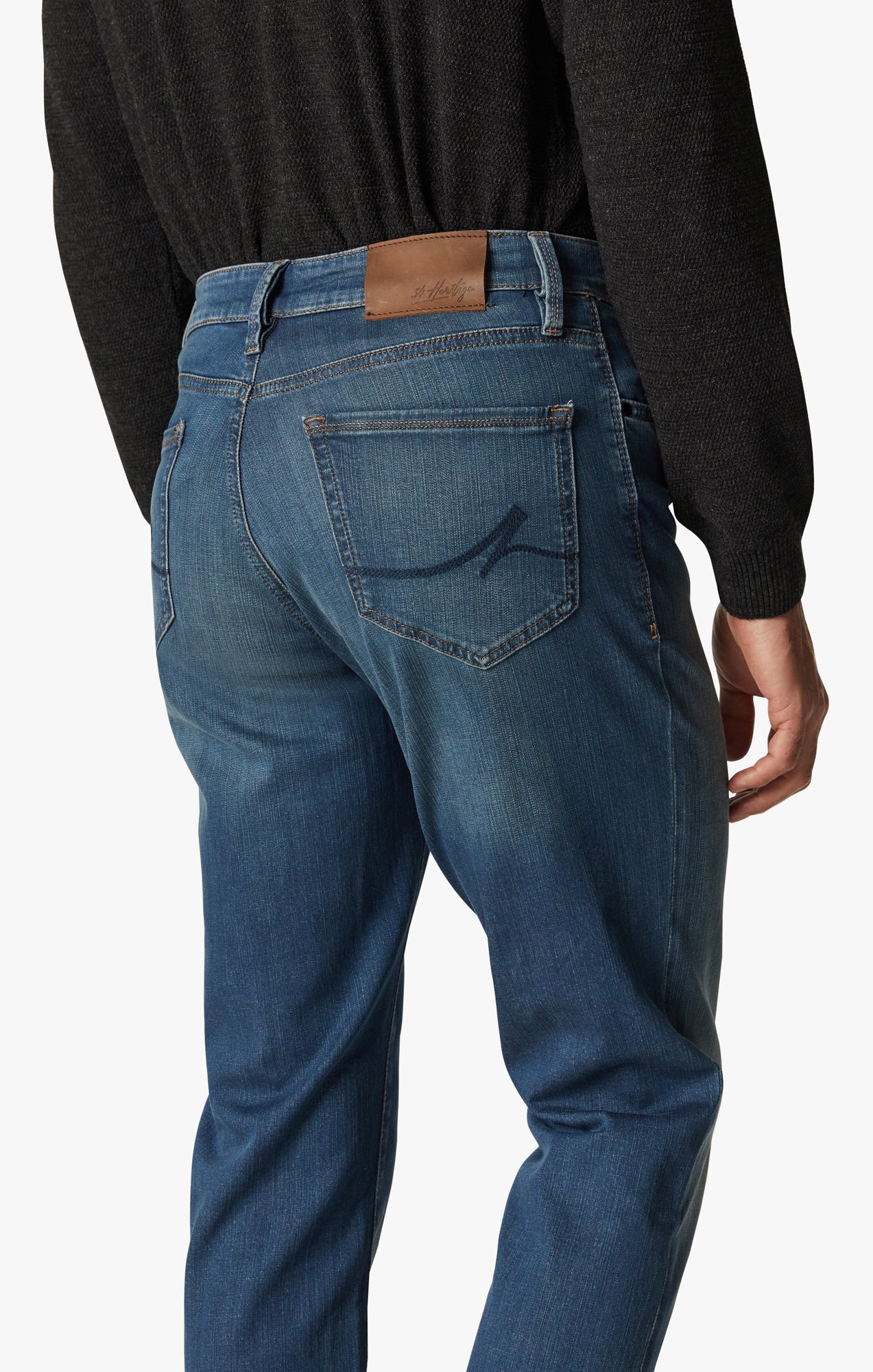 Charisma Relaxed Straight Jeans In Mid Cashmere - Image 5