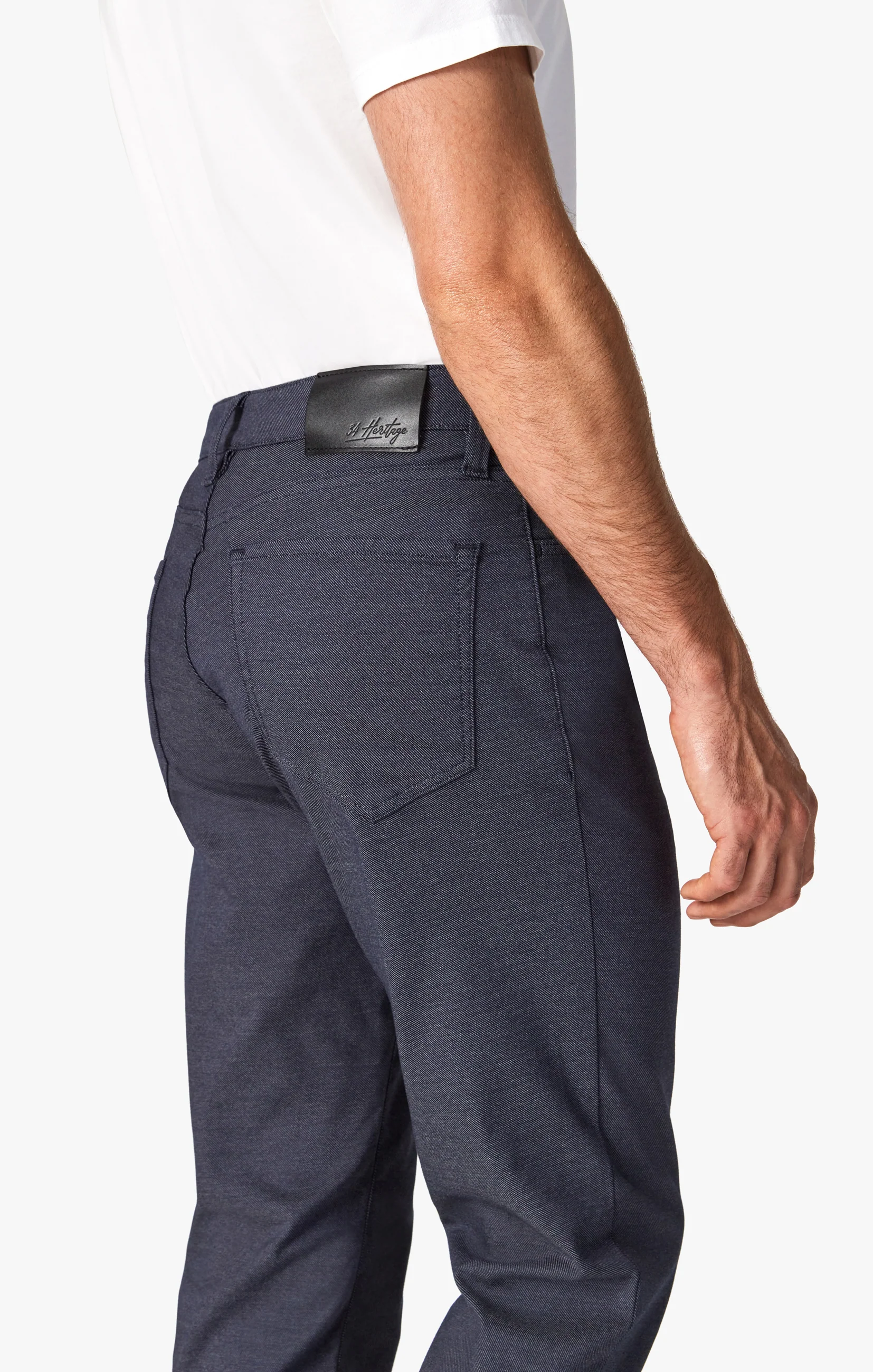 Charisma Relaxed Straight Pants In Navy Coolmax - Image 5