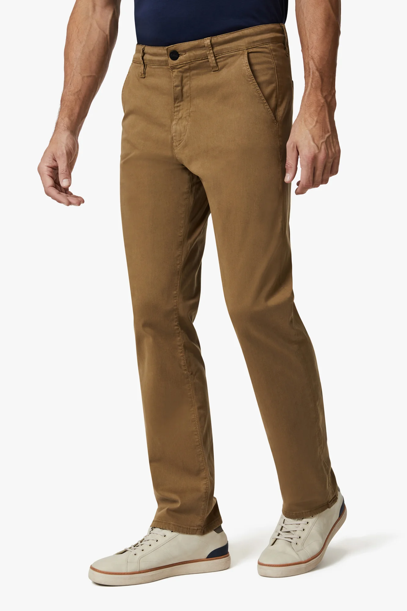 Charisma Relaxed Straight Chino Pants In Tobacco Twill - Image 3