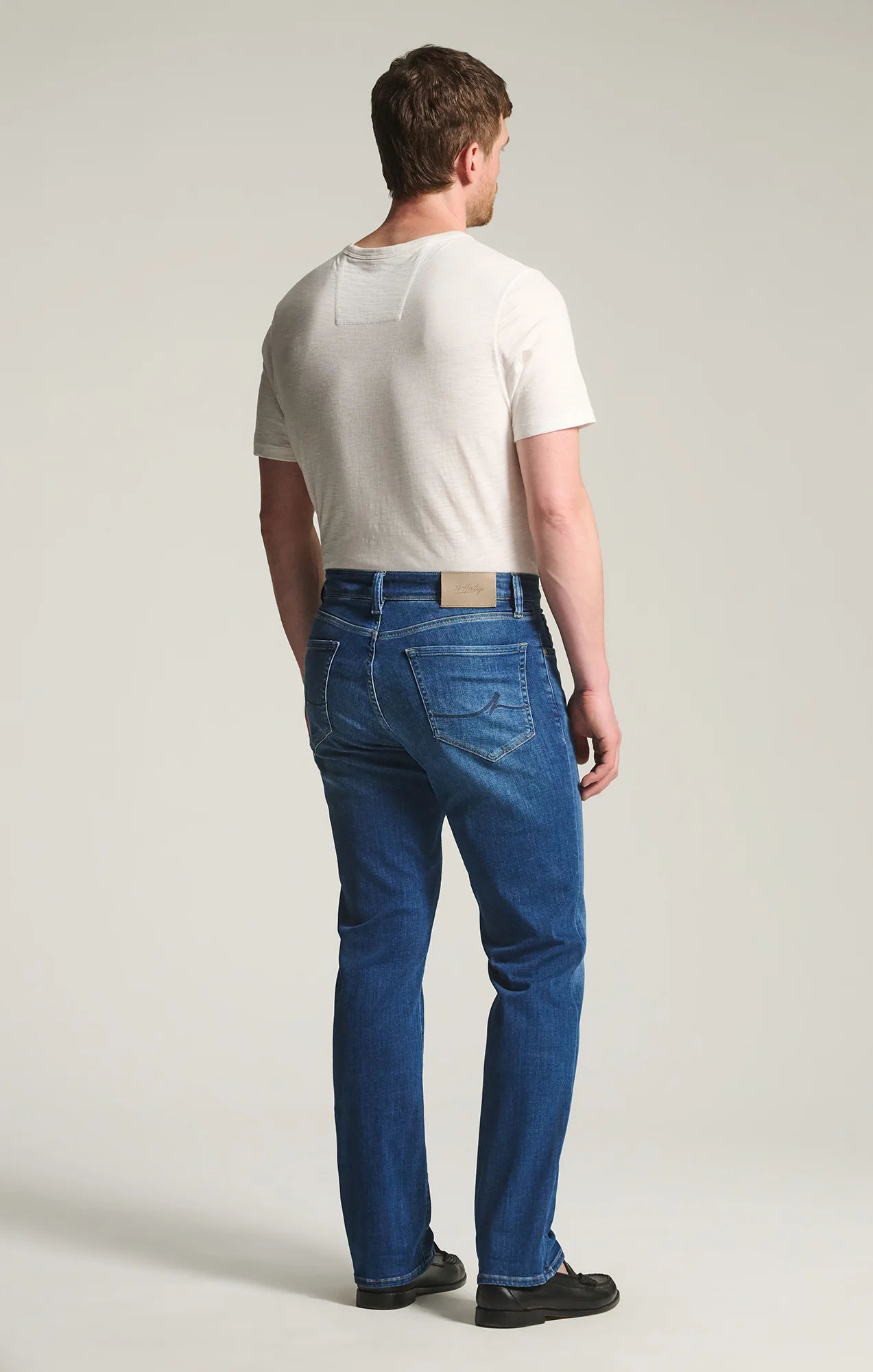 Charisma Relaxed Straight Jeans in Dark Brushed Organic Ultra - Image 3