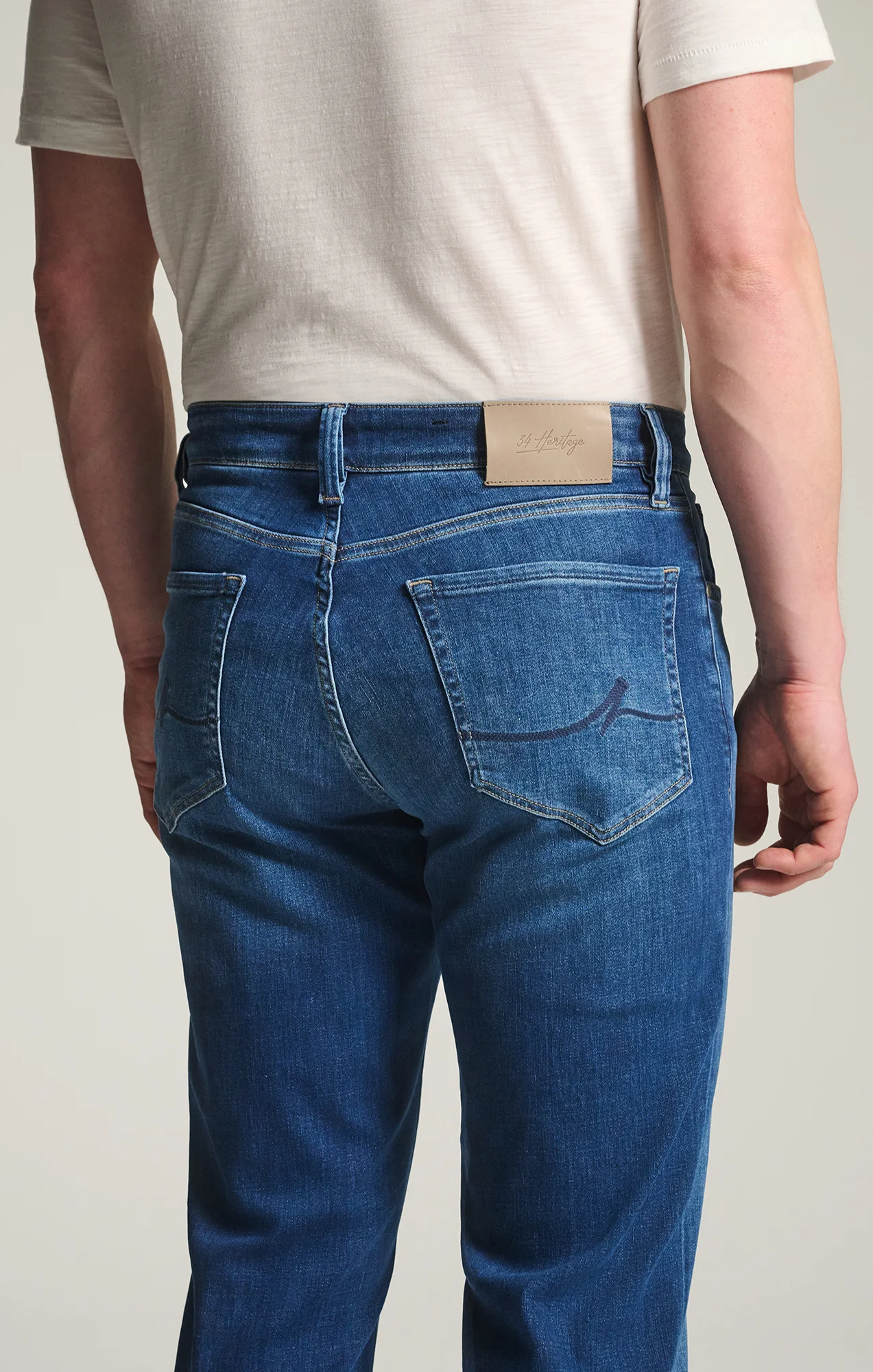 Charisma Relaxed Straight Jeans in Dark Brushed Organic Ultra - Image 4