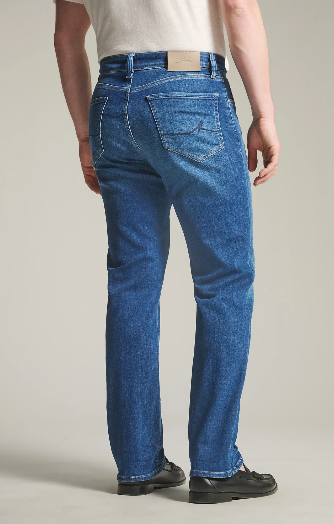 Charisma Relaxed Straight Jeans in Dark Brushed Organic Ultra - Image 5