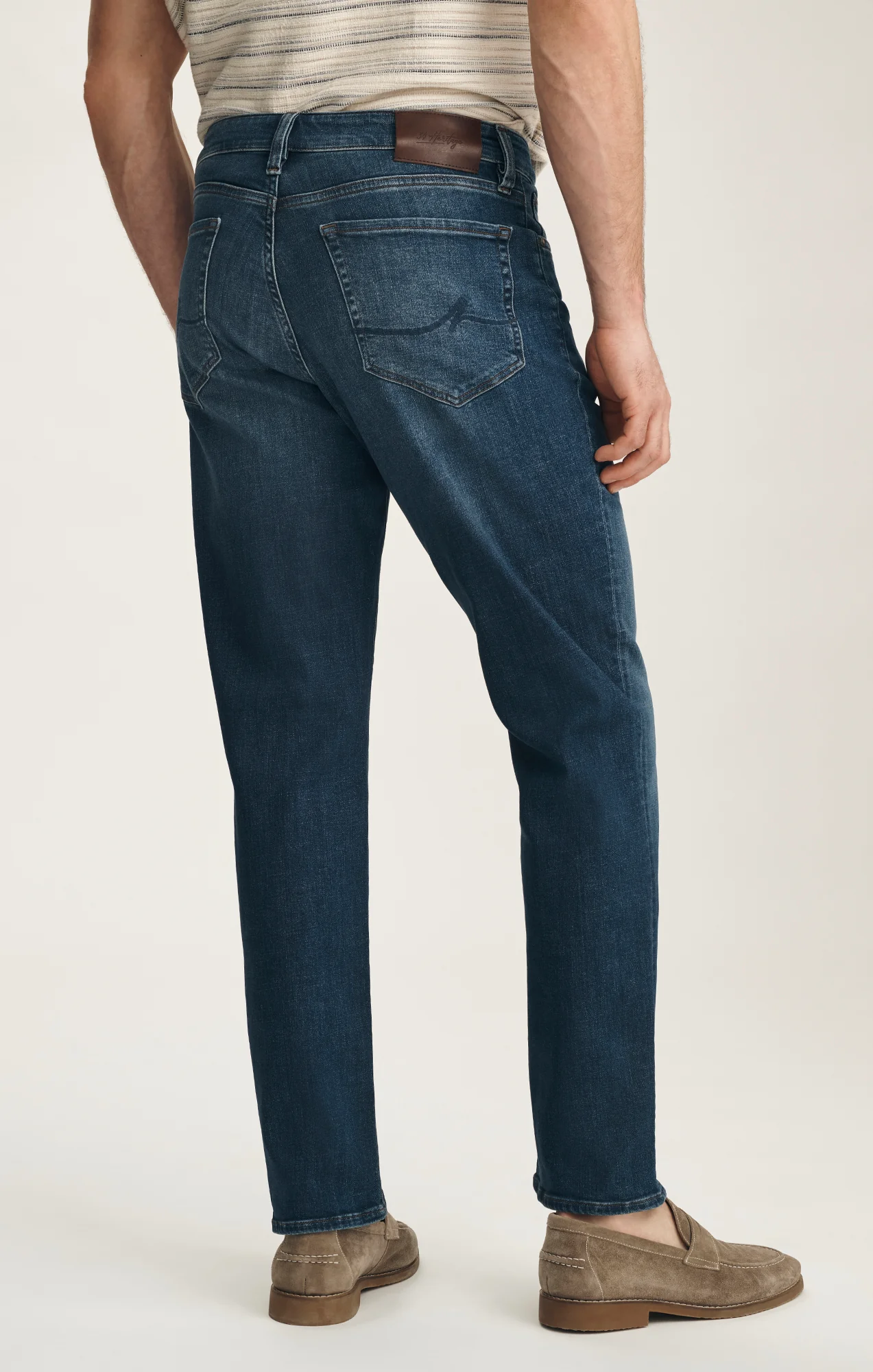 Charisma Relaxed Straight Jeans In Dark Brushed Vintage - Image 4