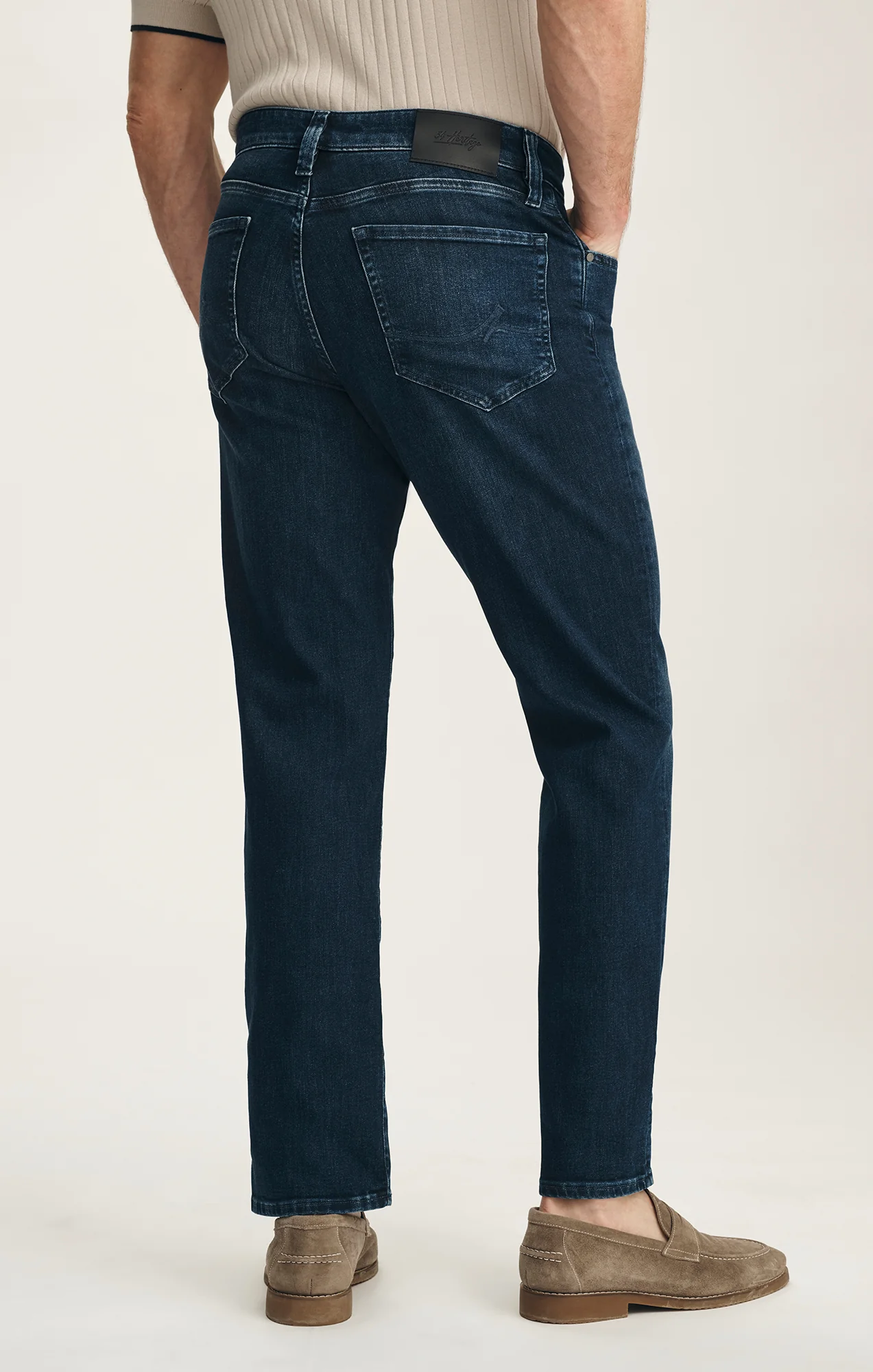 Charisma Relaxed Straight Jeans In Deep Brushed Aerodenim - Image 5