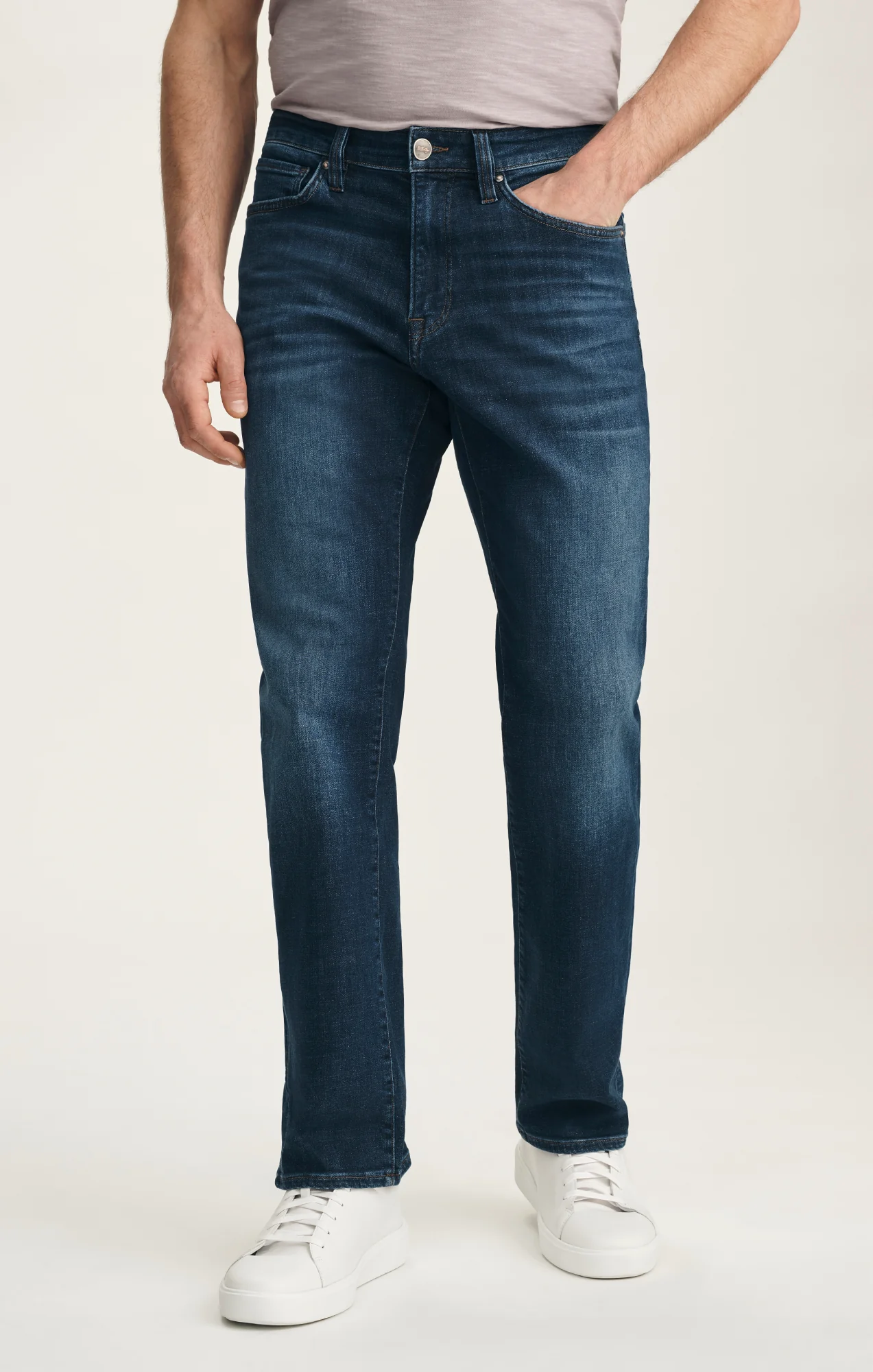 Charisma Relaxed Straight Jeans In Deep Brushed Vintage - Image 4
