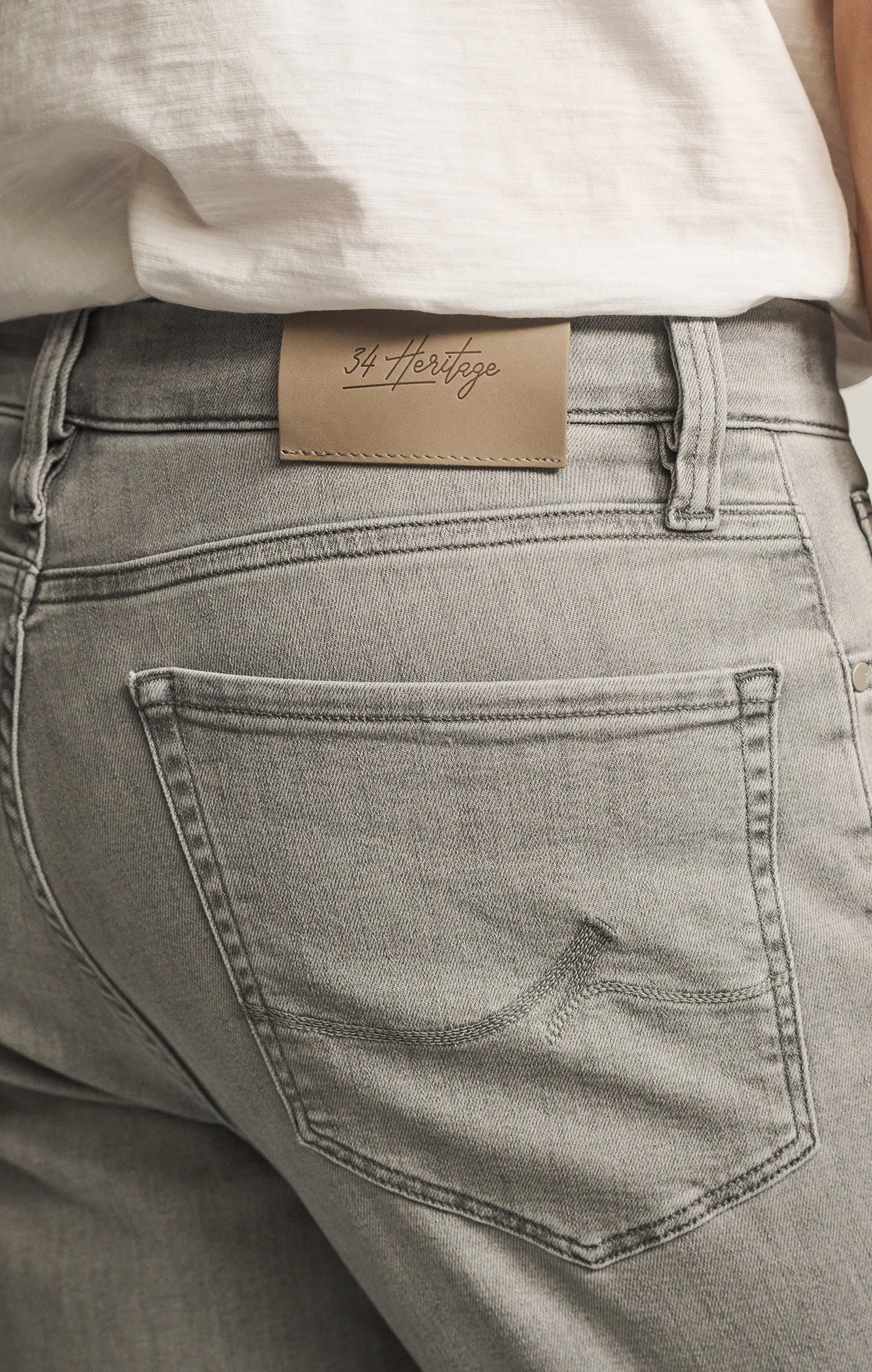Charisma Relaxed Straight Jeans in Grey Organic Ultra - Image 6