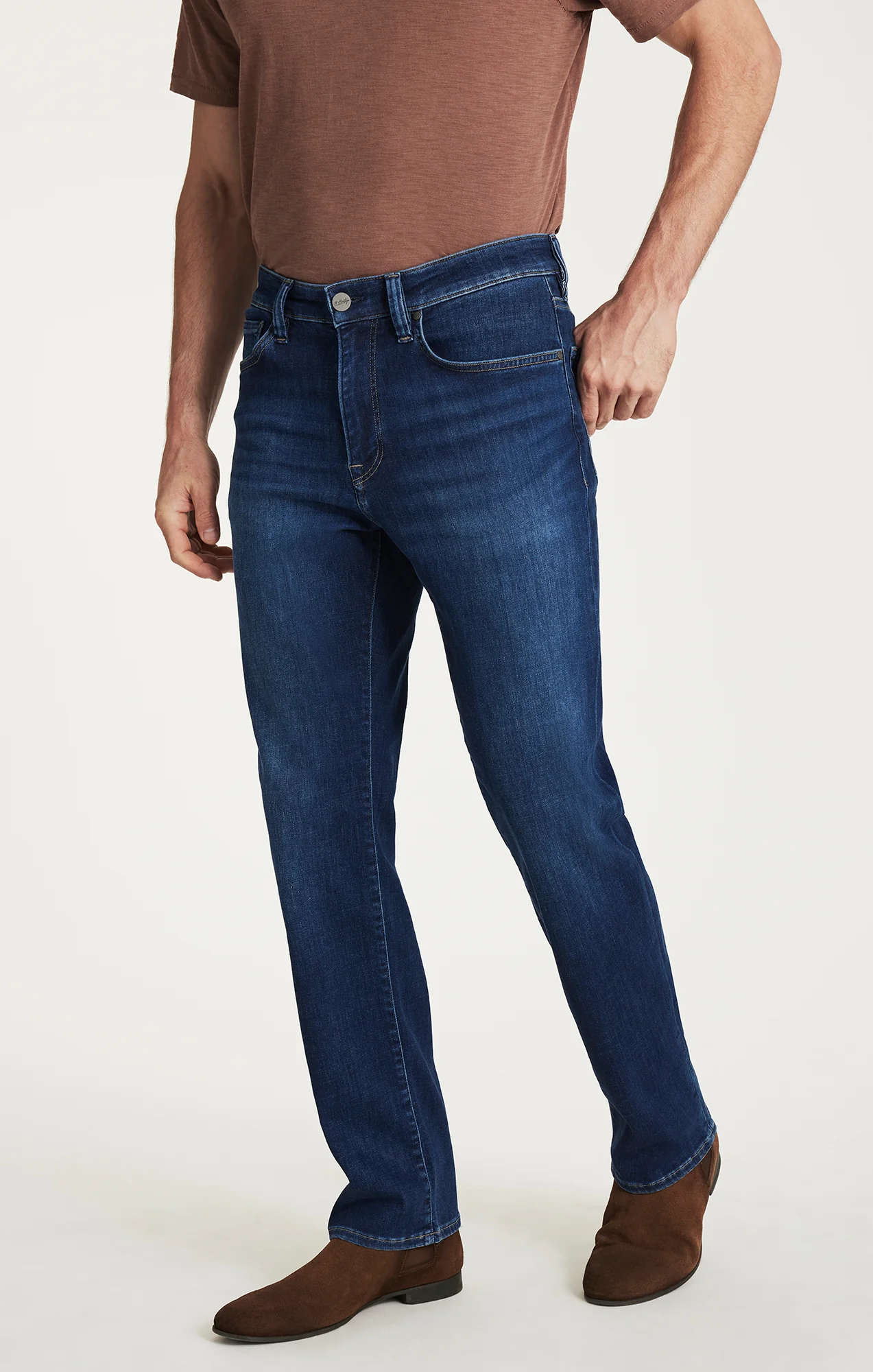 Charisma Relaxed Straight Jeans in Indigo Brushed Organic Ultra - Image 4