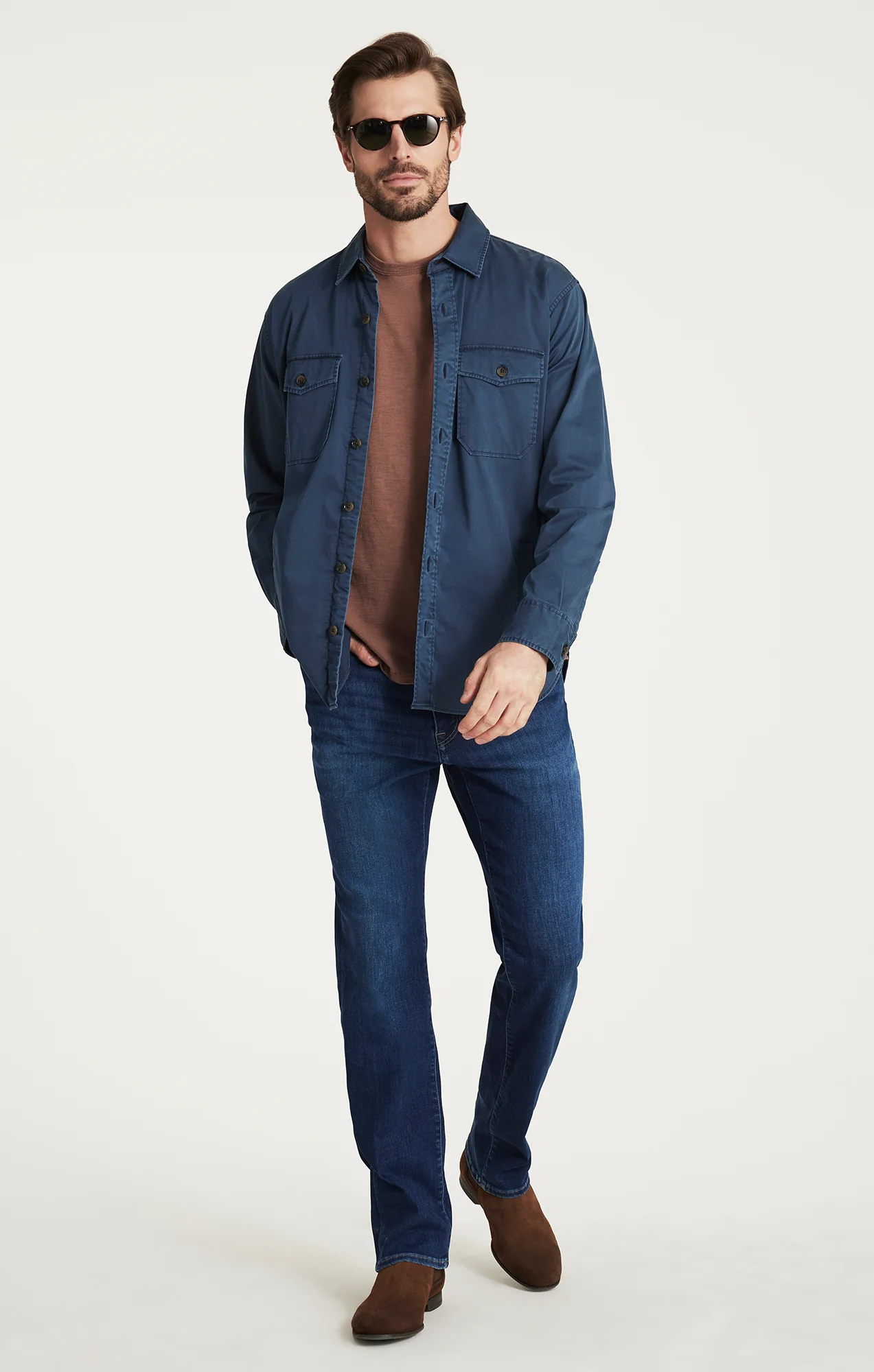 Charisma Relaxed Straight Jeans in Indigo Brushed Organic Ultra - Image 5