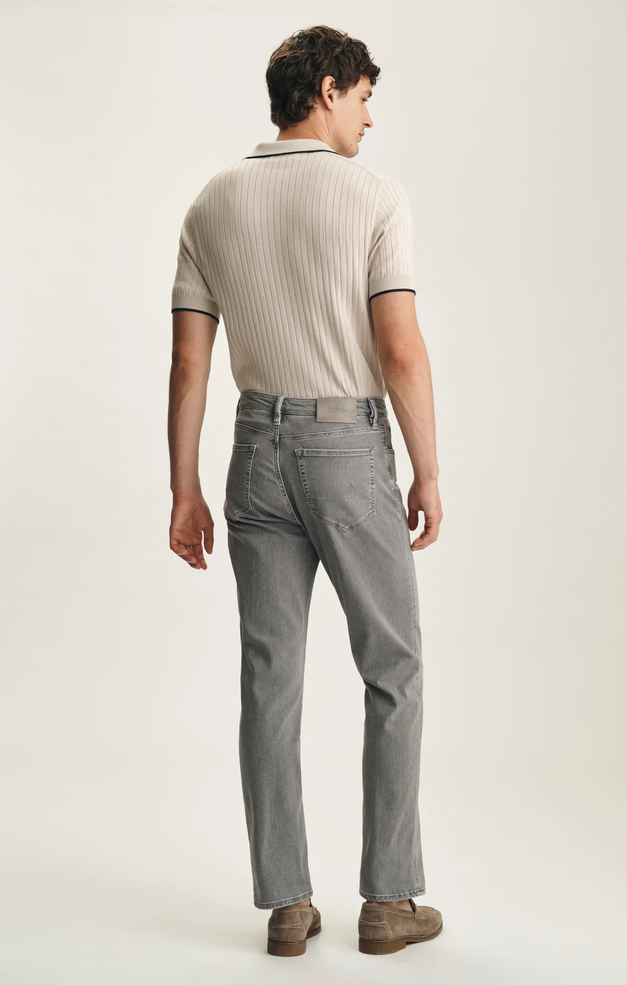 Charisma Relaxed Straight Jeans In Light Smoke Brushed Urban - Image 4