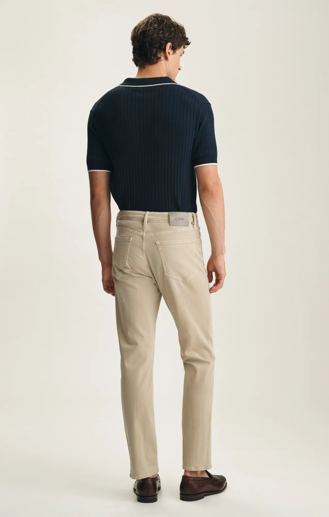 Charisma Relaxed Straight Leg Pants In Sand Colored Urban - Image 4