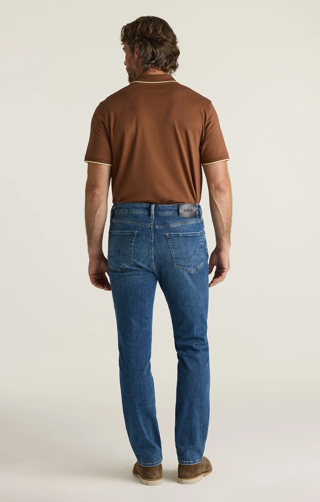 Charisma Relaxed Straight Jeans in Used Brushed Organic Ultra - Image 4
