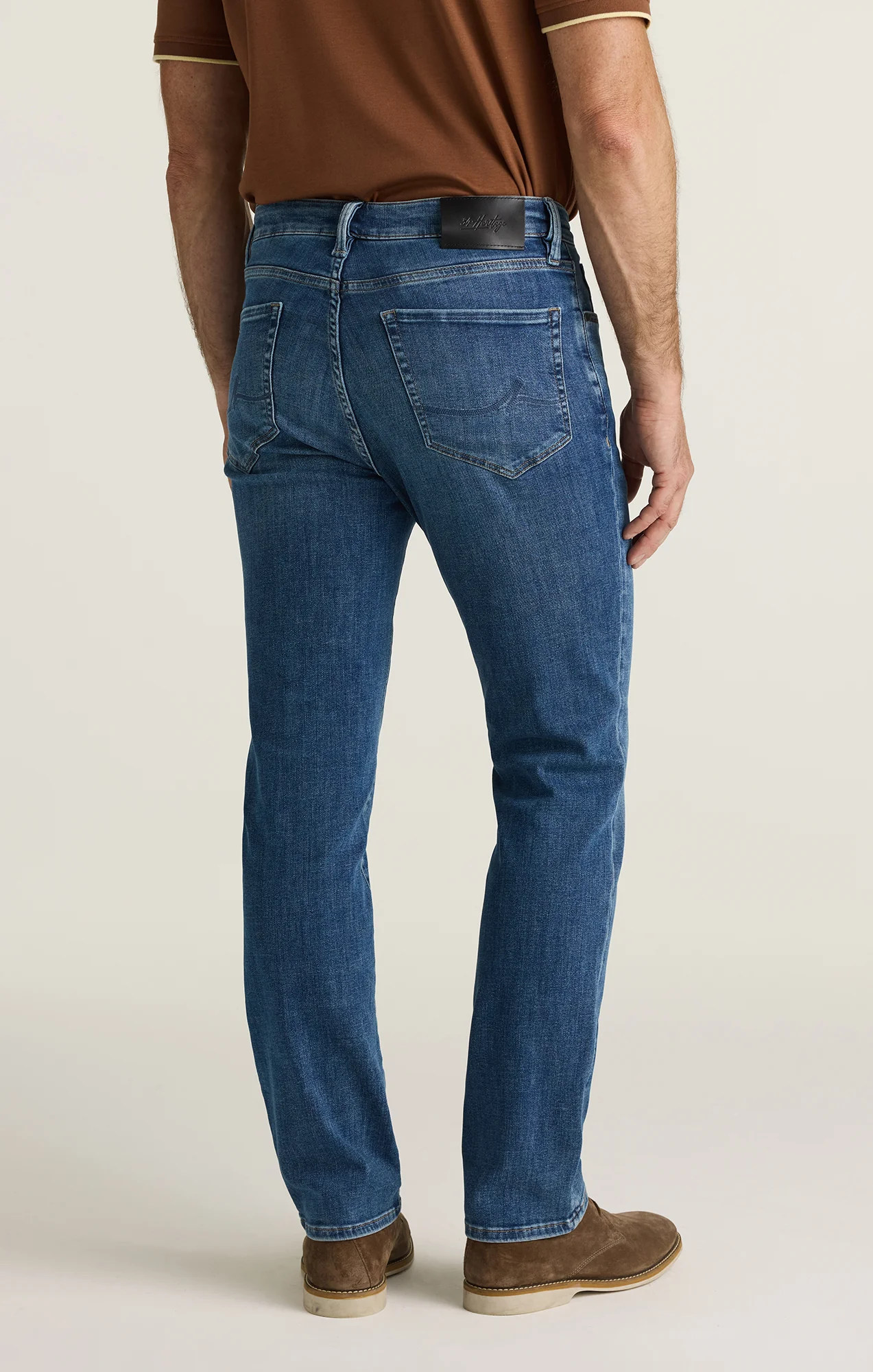 Charisma Relaxed Straight Jeans in Used Brushed Organic Ultra - Image 5