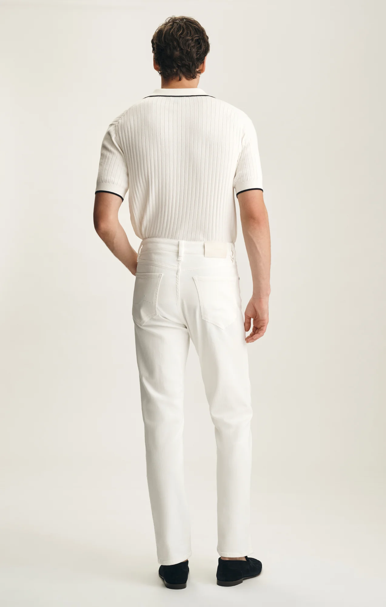 Charisma Relaxed Straight Pants In White Urban - Image 3
