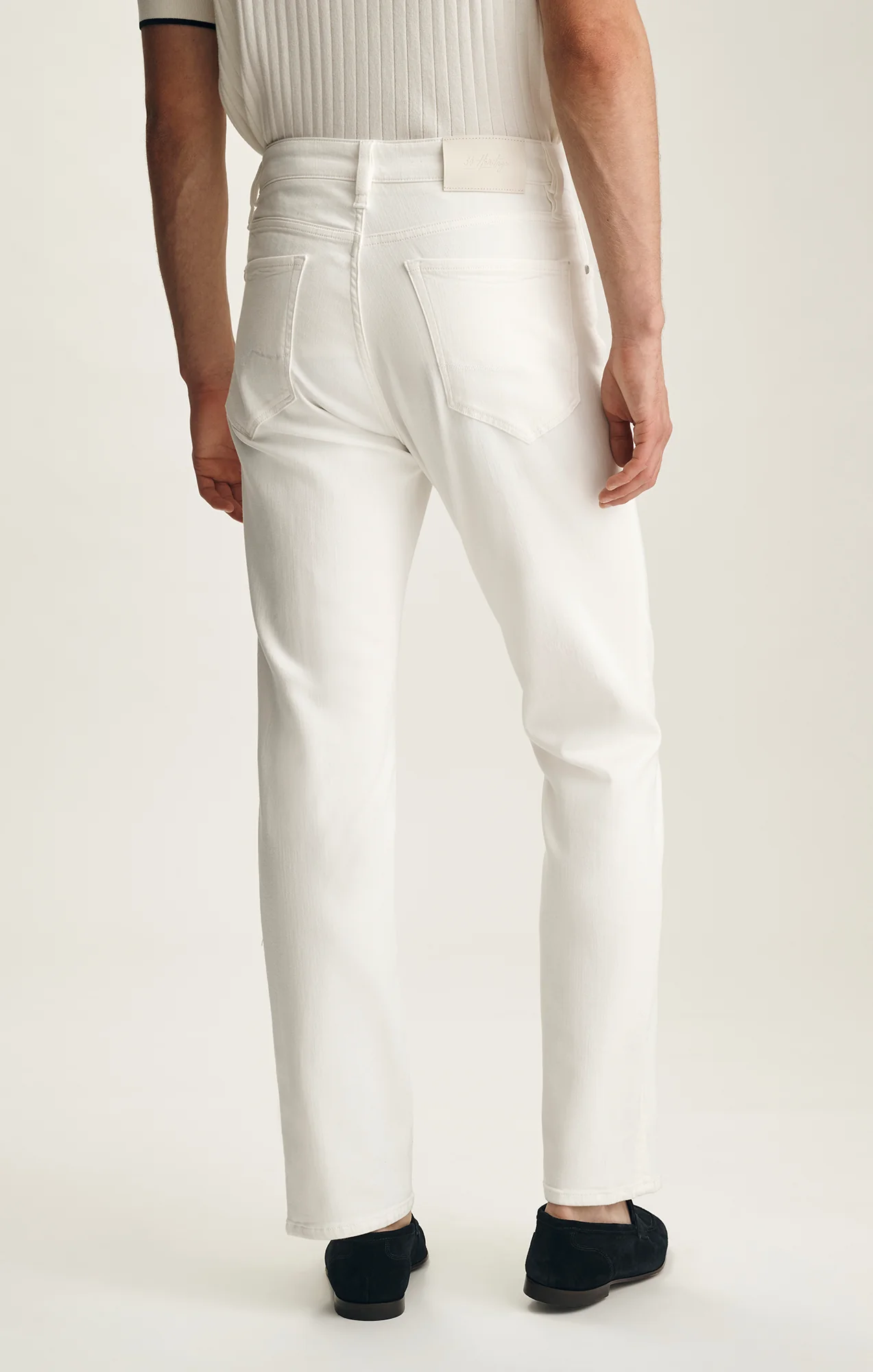 Charisma Relaxed Straight Pants In White Urban - Image 4