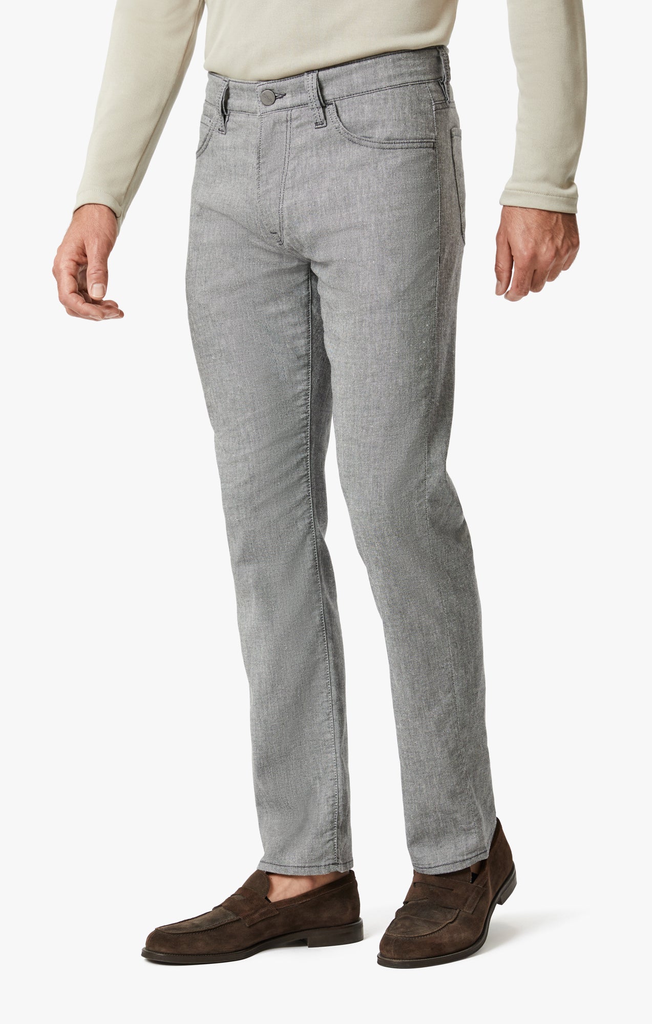 Charisma Relaxed Straight Leg Pants In Anthracite Hemp - Image 3