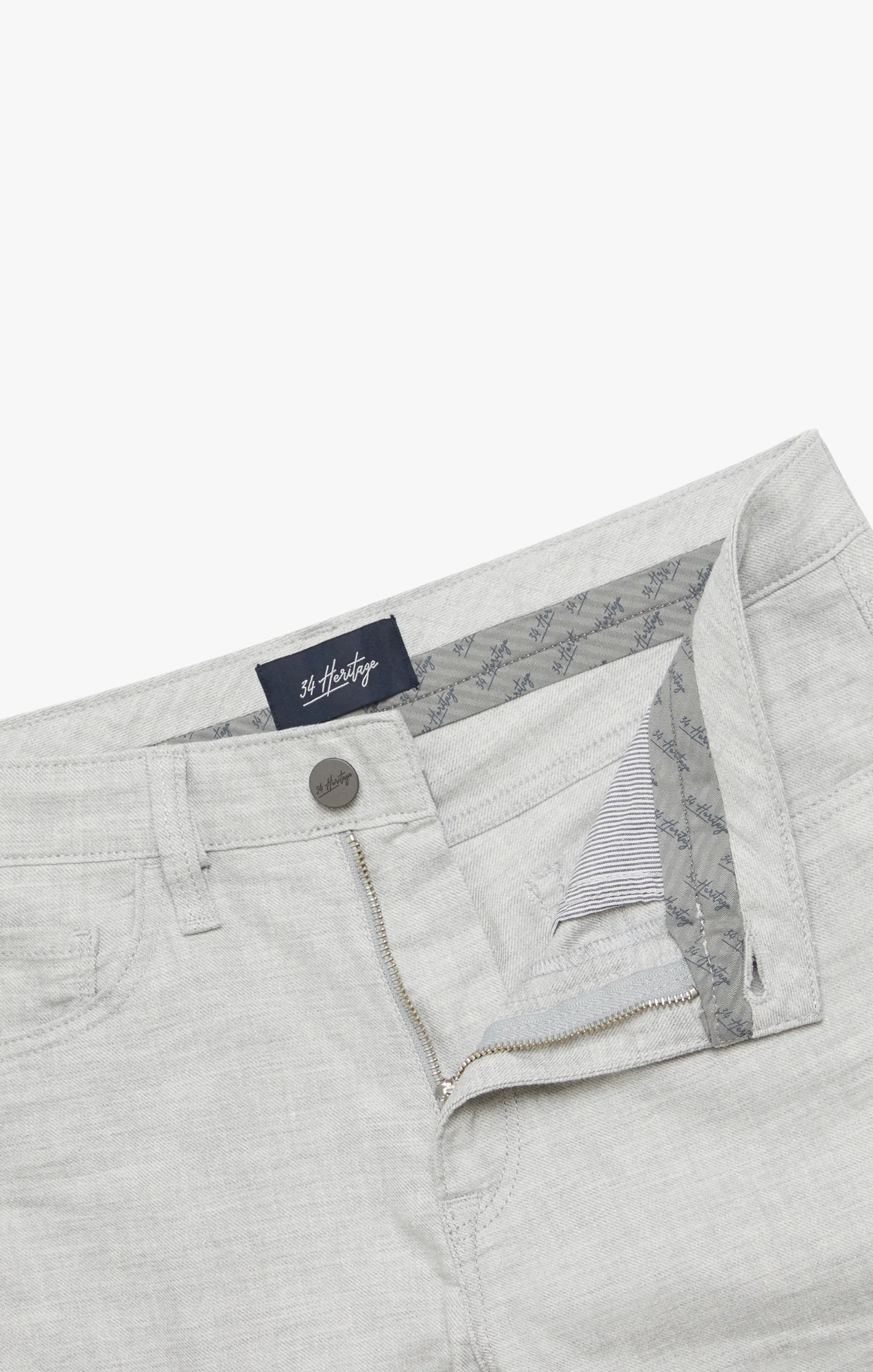 Charisma Relaxed Straight Leg Pants In Light Grey Hemp - Image 10