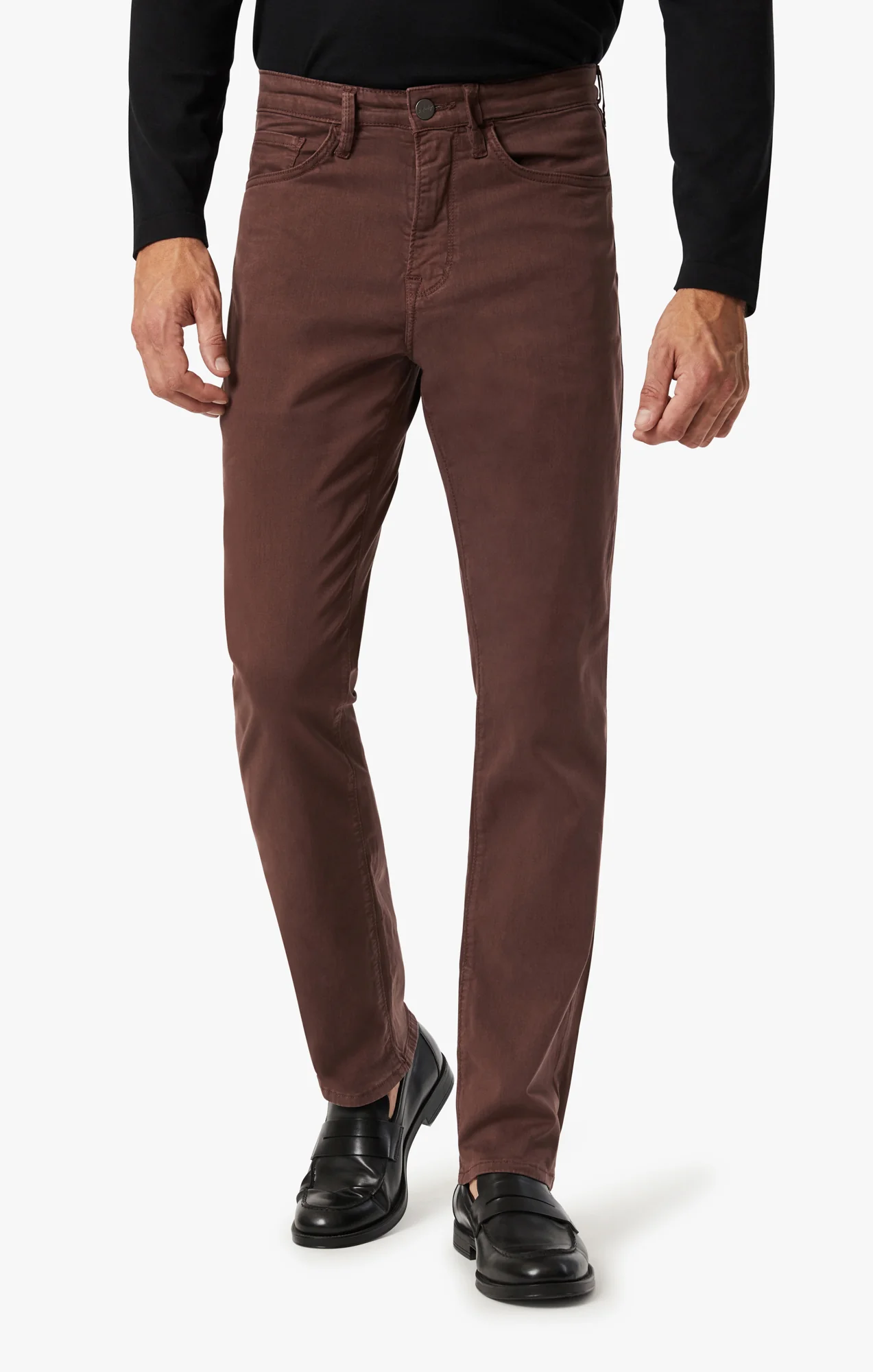 Charisma Relaxed Straight Leg Pants In Mahogany Twill - Image 3