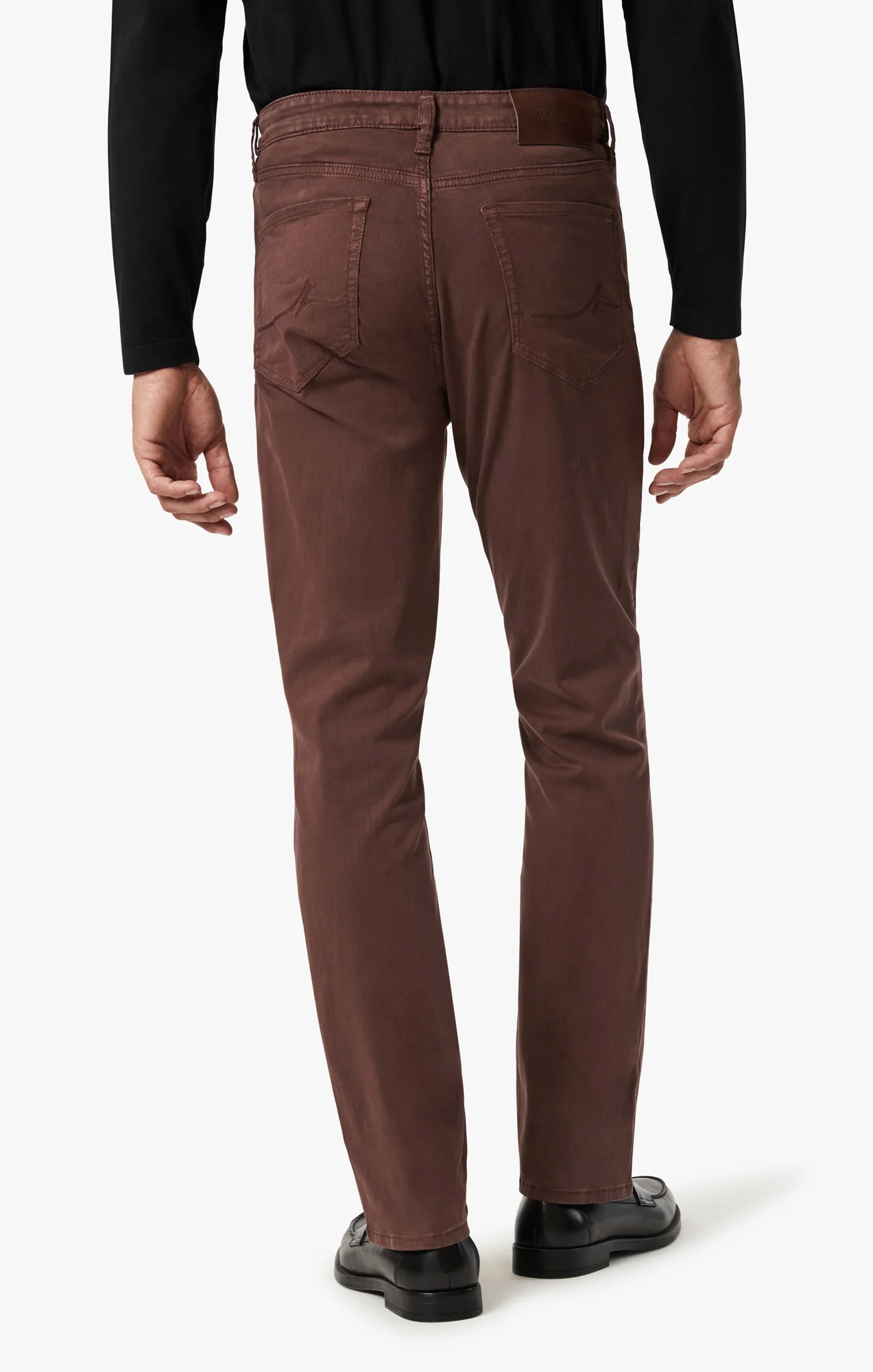 Charisma Relaxed Straight Leg Pants In Mahogany Twill - Image 5