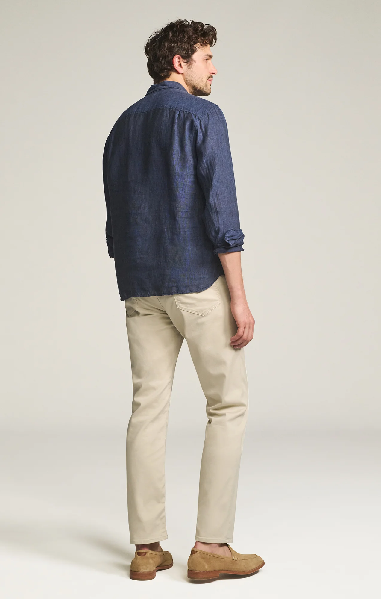 Charisma Relaxed Straight Leg Pants in Tan Coolmax - Image 6
