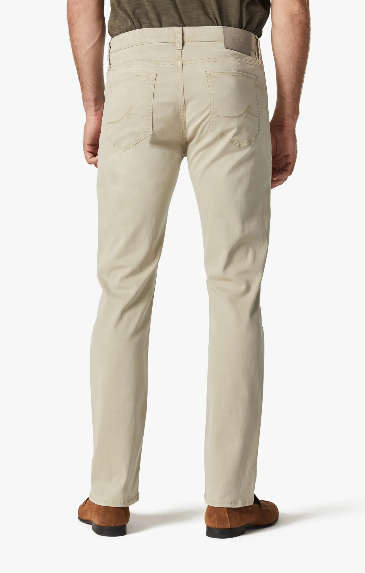 Charisma Relaxed Straight Pants In Aluminum Twill - Image 4