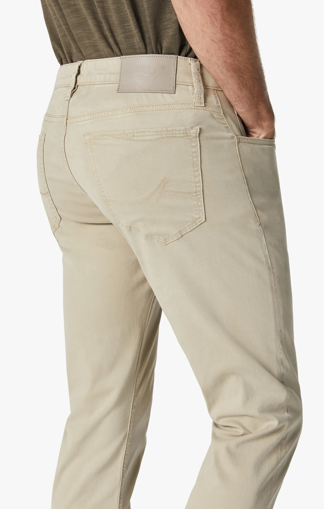Charisma Relaxed Straight Pants In Aluminum Twill - Image 5