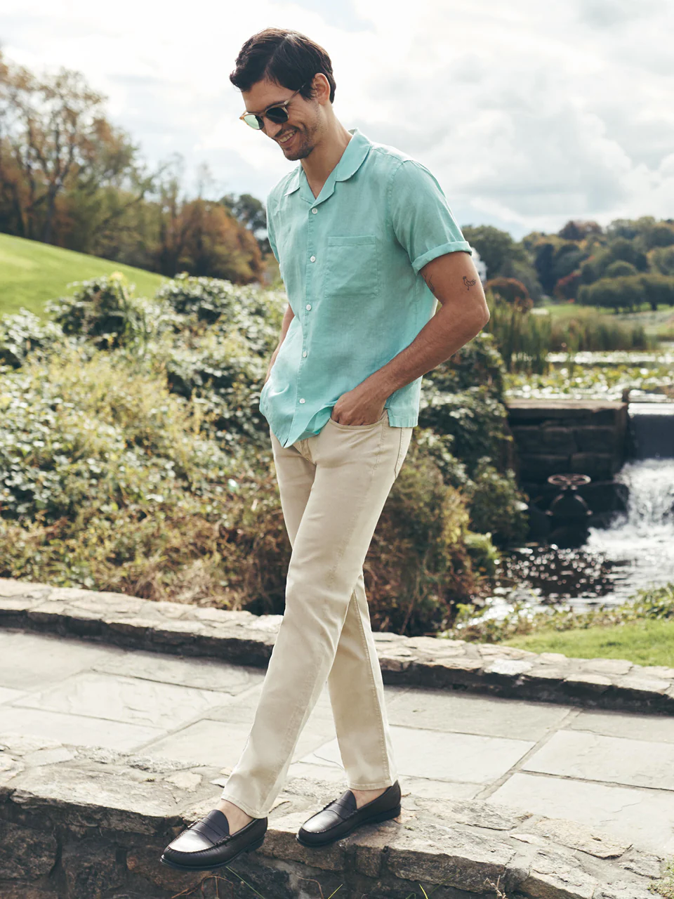 Charisma Relaxed Straight Pants In Aluminum Twill - Image 6