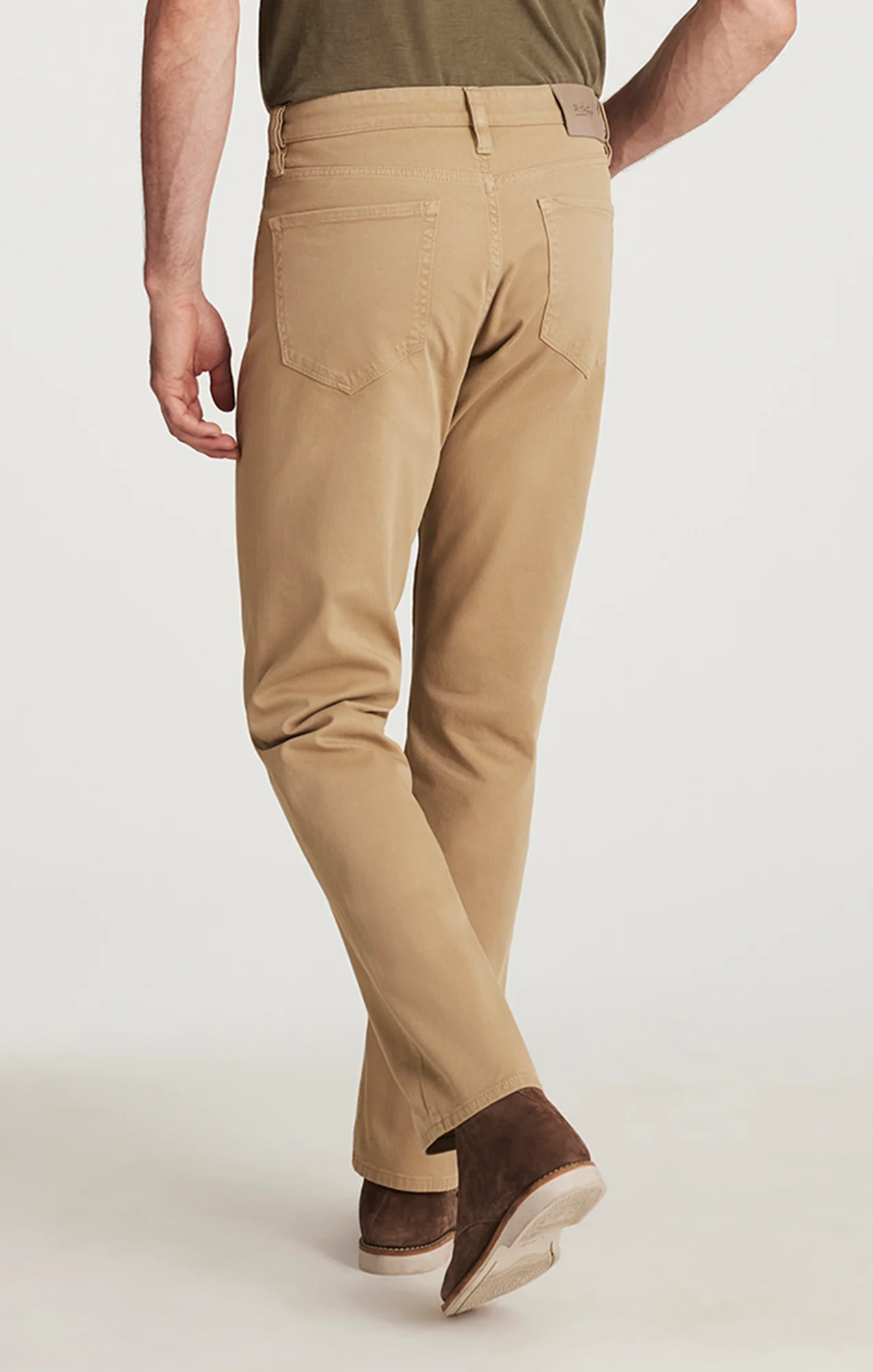 Charisma Relaxed Straight Pants in Beige Honeycomb - Image 5