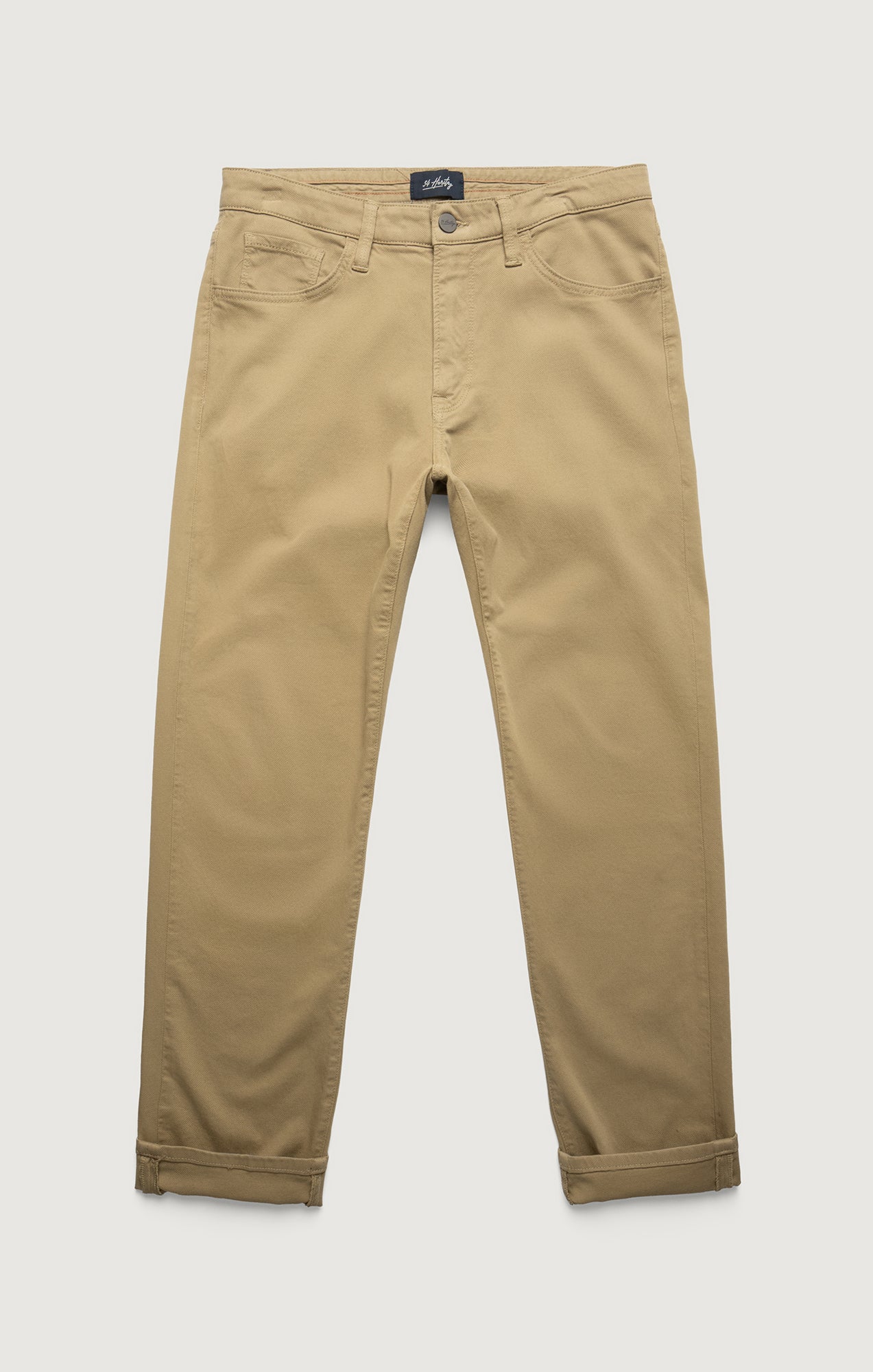 Charisma Relaxed Straight Pants in Beige Honeycomb - Image 9