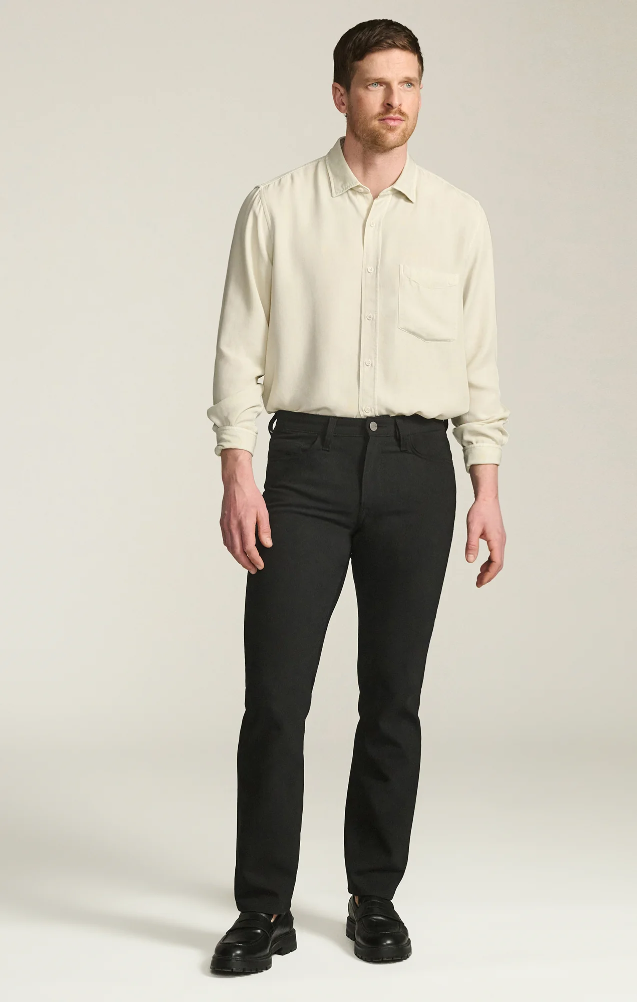 Charisma Relaxed Straight Pants in Black Commuter - Image 3
