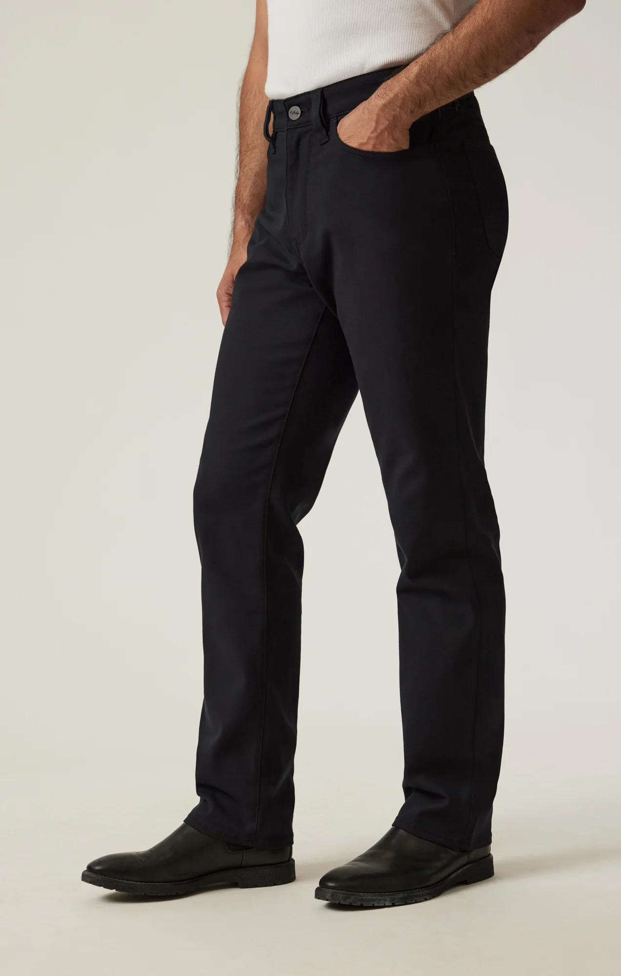 Charisma Relaxed Straight Pants in Black High Flyer - Image 3