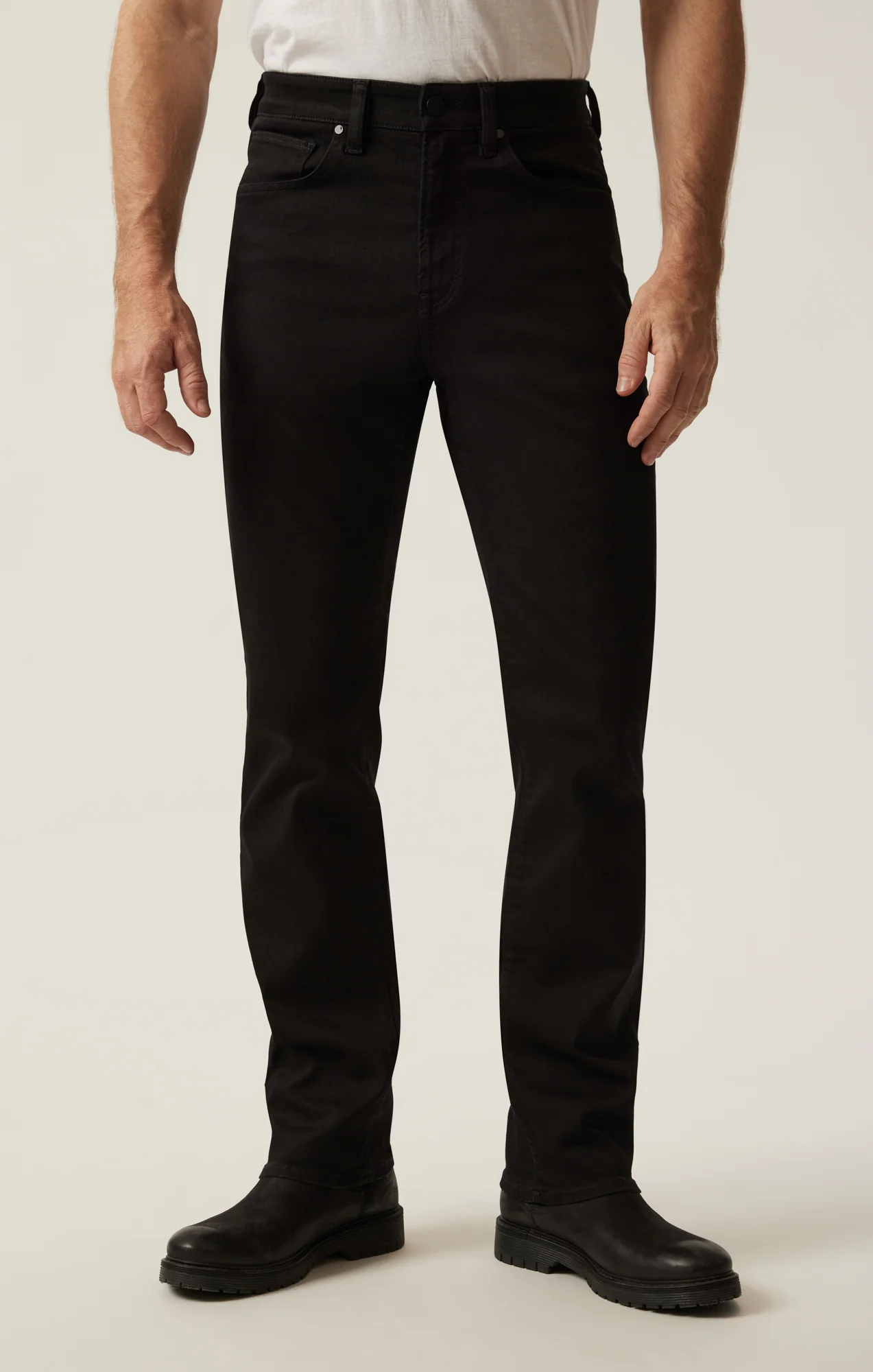 Charisma Relaxed Straight Pants in Black Siena - Image 4