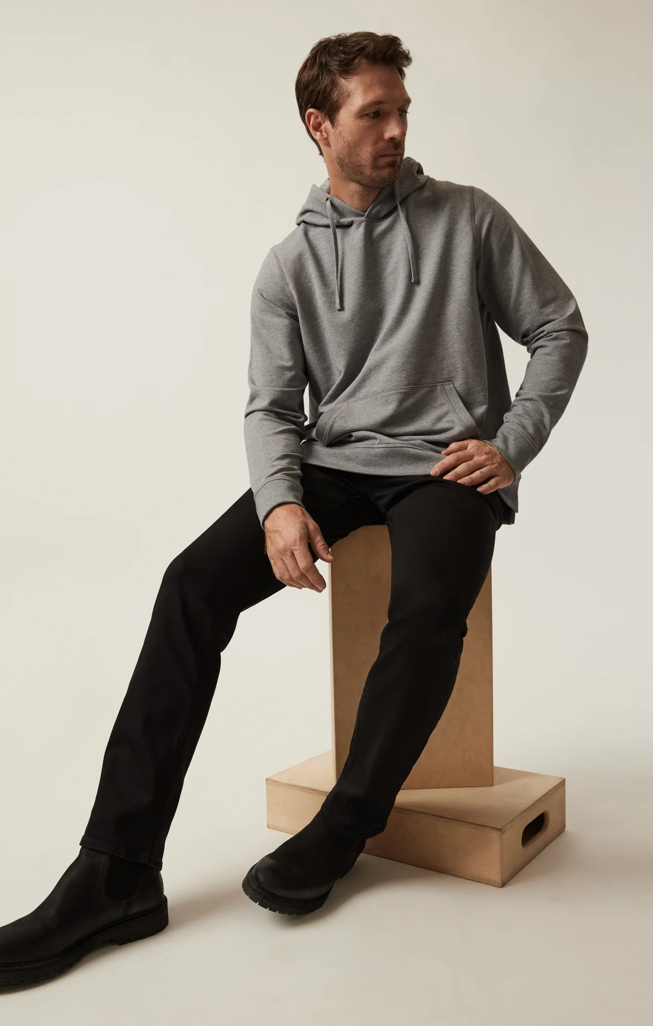 Charisma Relaxed Straight Pants in Black Siena - Image 5