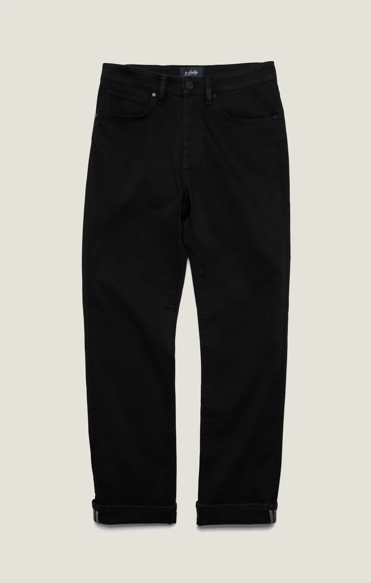 Charisma Relaxed Straight Pants in Black Siena - Image 7