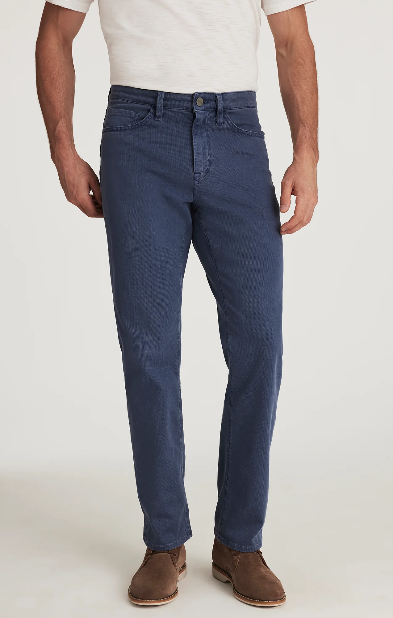 Charisma Relaxed Straight Pants in Blue Honeycomb - Image 2