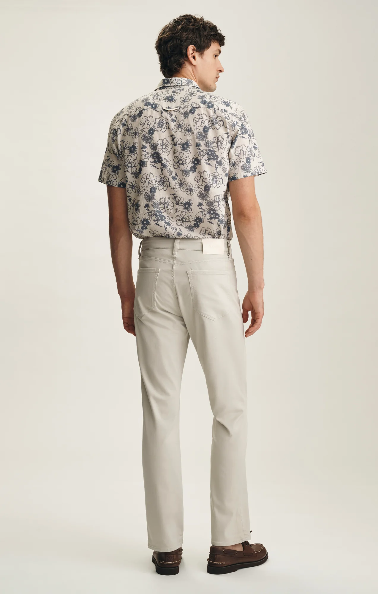 Charisma Relaxed Straight Pants In Bone Coolmax - Image 5