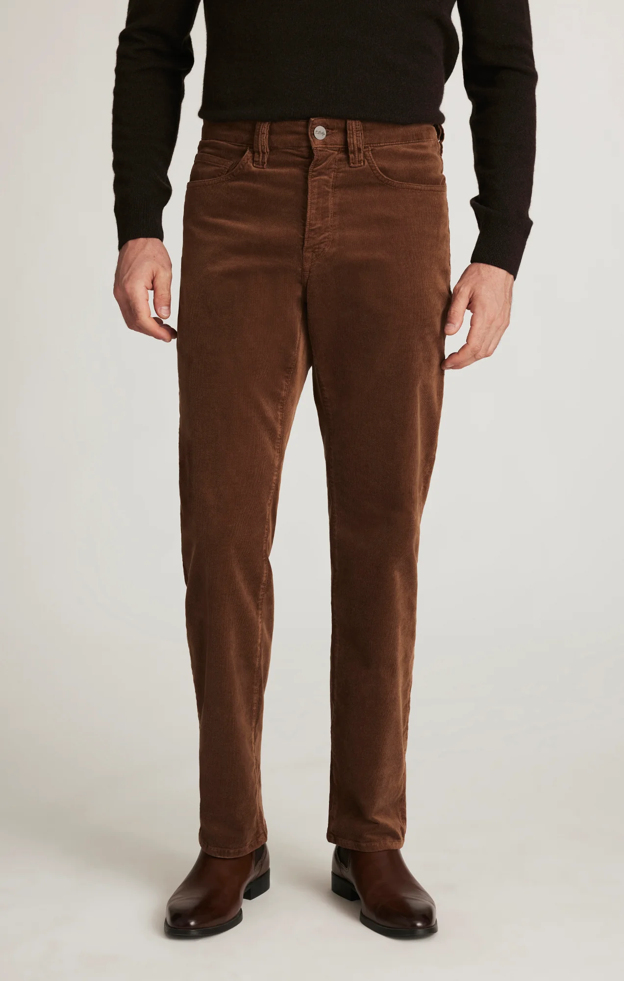 Charisma Relaxed Straight Pants in Bourbon Cord - Image 2