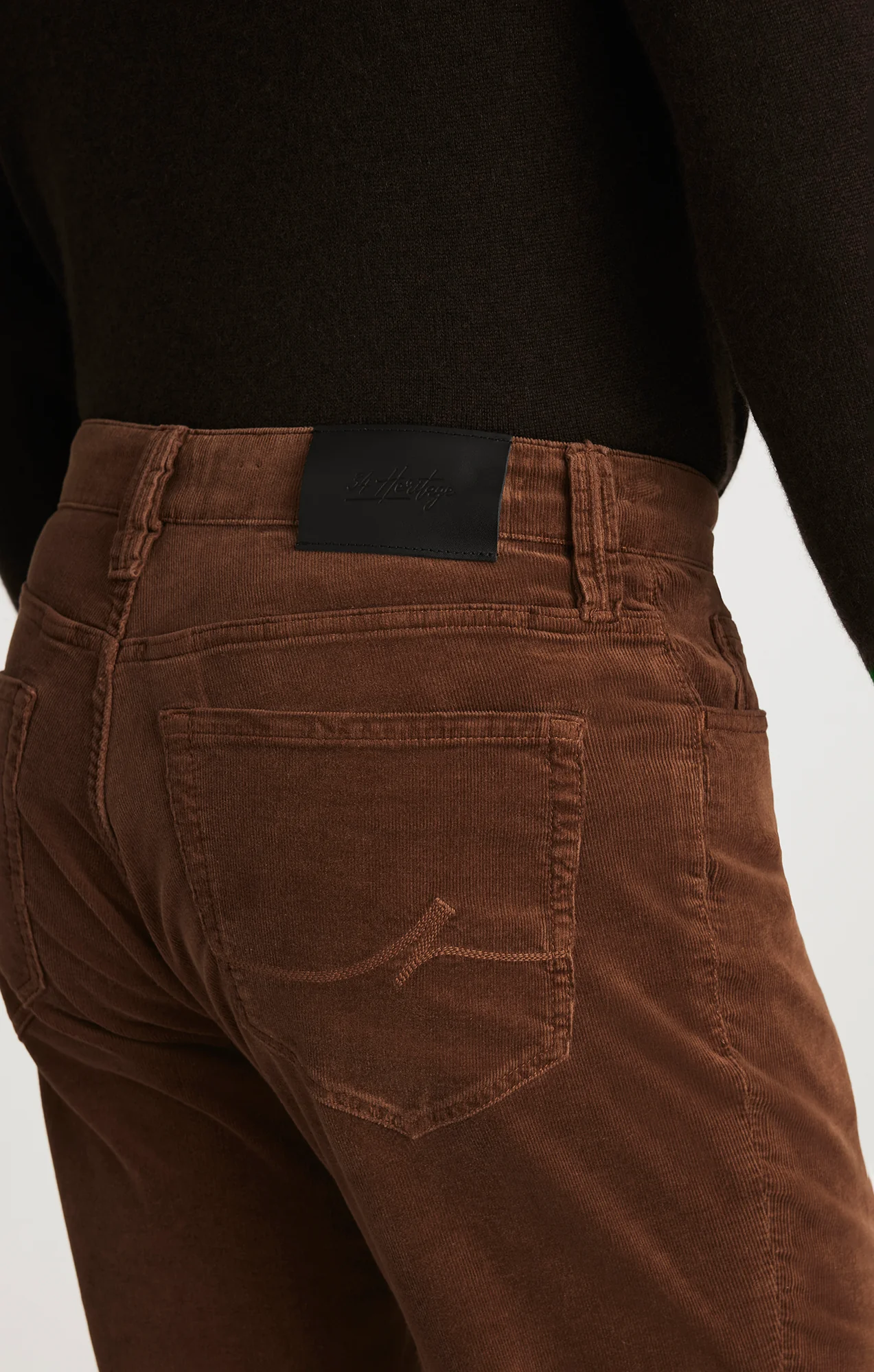 Charisma Relaxed Straight Pants in Bourbon Cord - Image 5